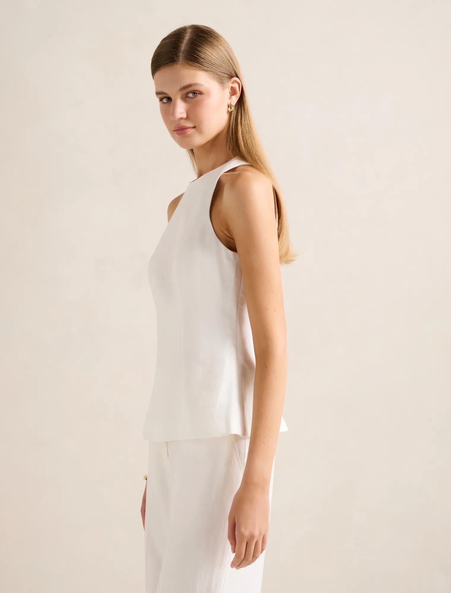Liliana Linen Top Porcelain