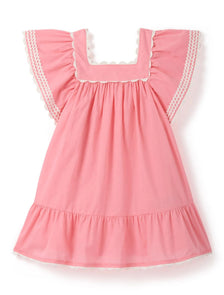 Maisie Girls Flutter Sleeve Dress Pink Berry