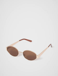 Lucy Metal Frame Sunglass Brown/Gold_mannequin