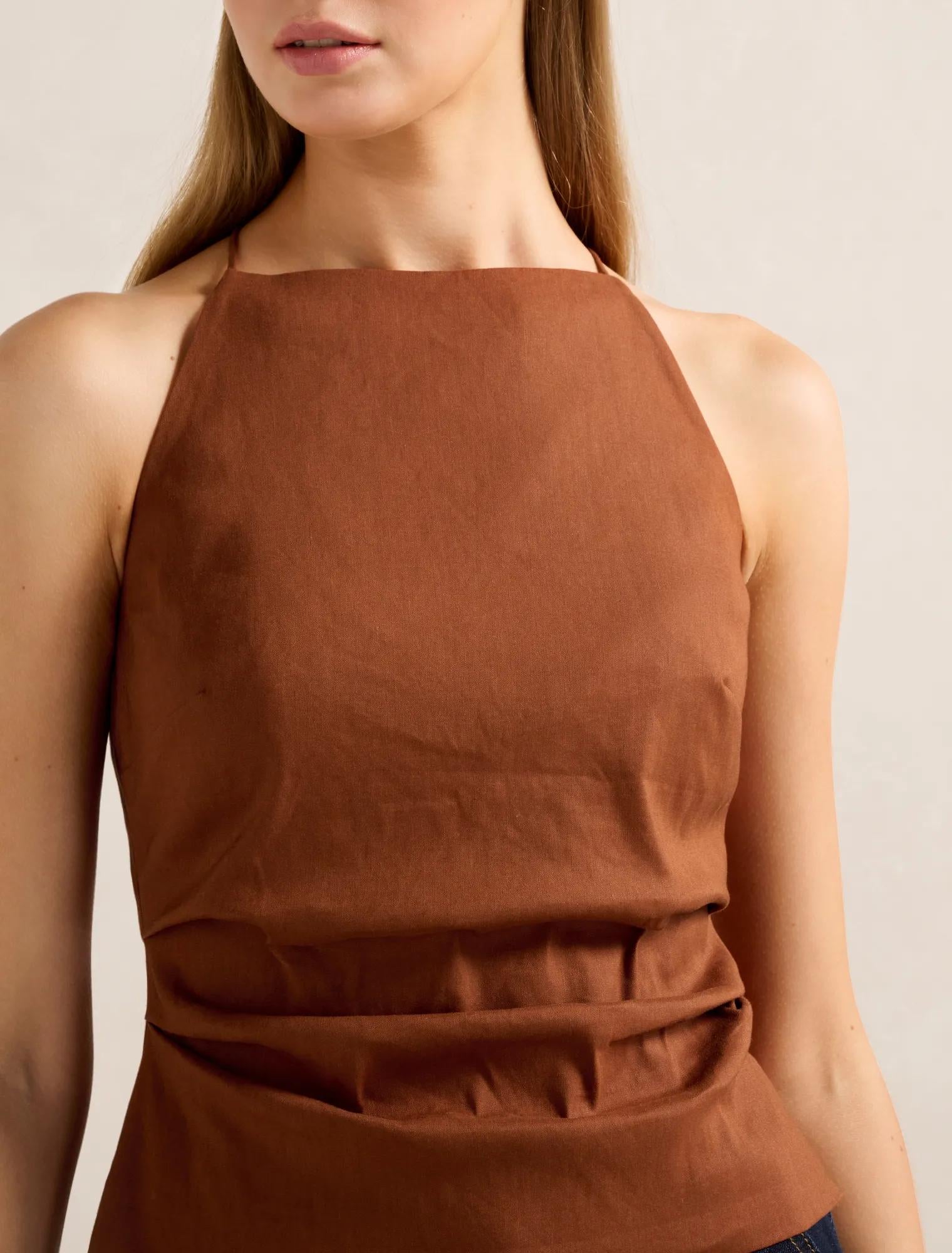 Nellie Open Back Top Smoked Paprika