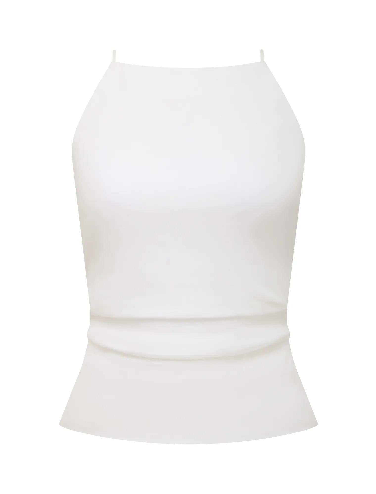 Nellie Open Back Top Porcelain_mannequin