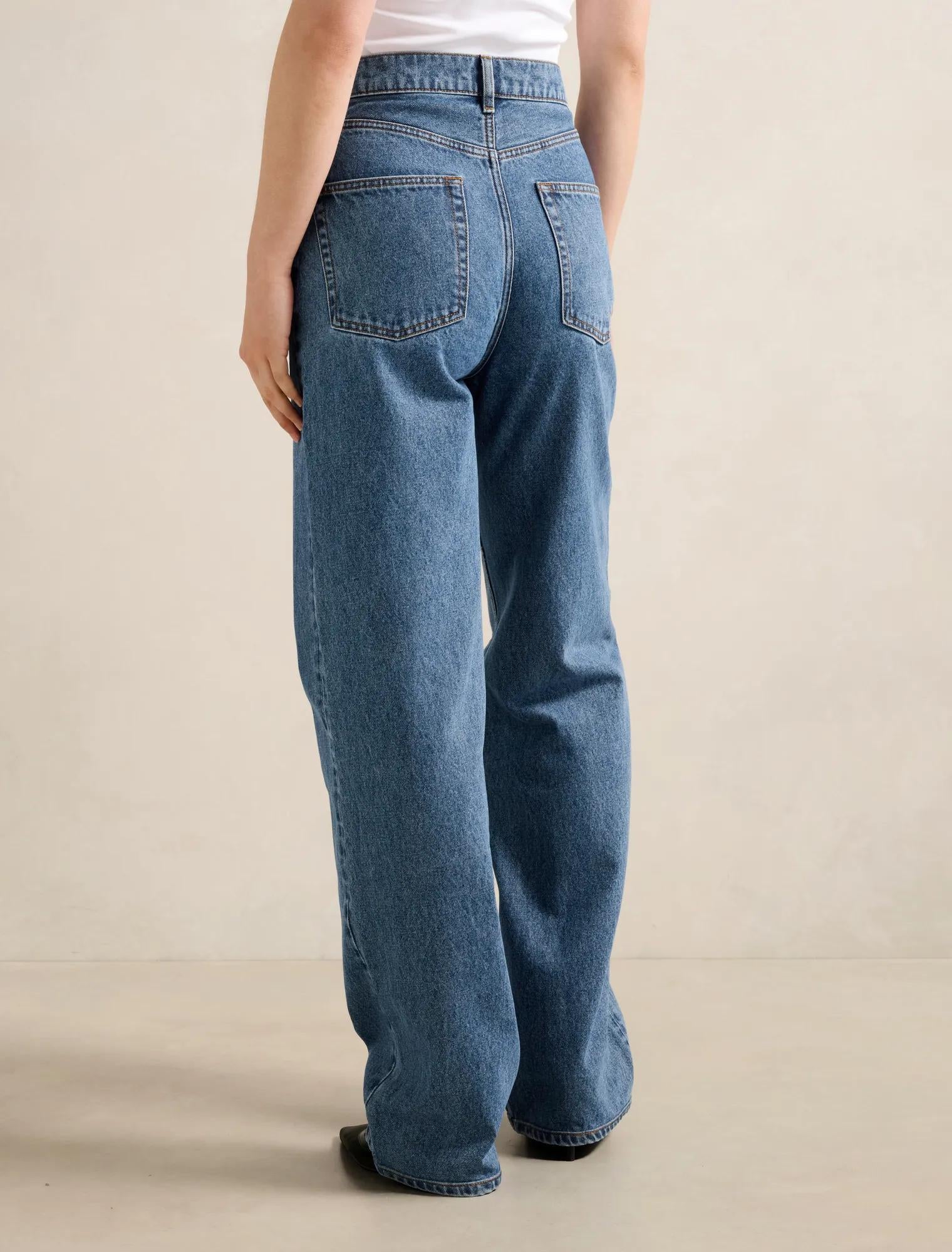 Cloe Straight Leg Jeans Mid Wash