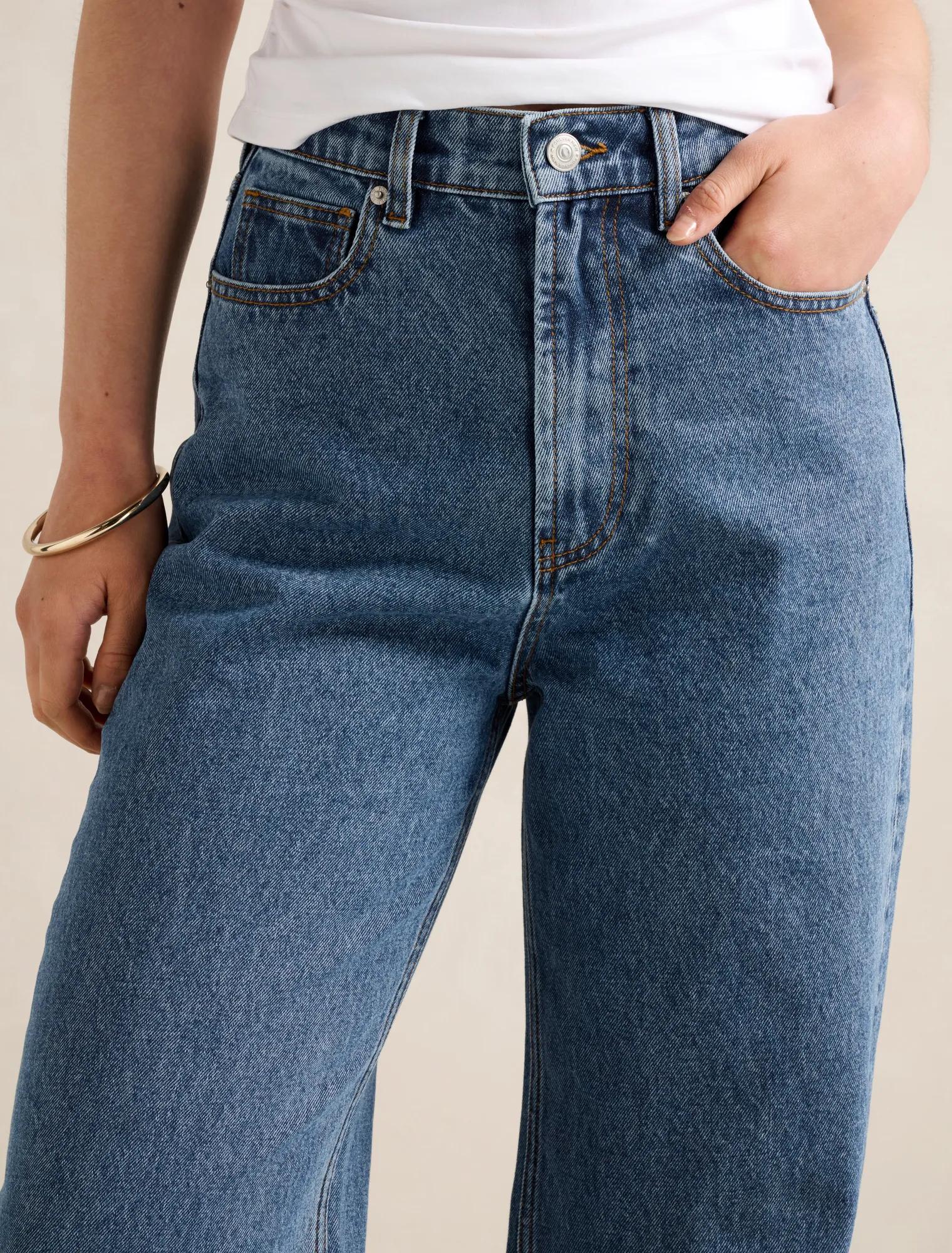 Cloe Straight Leg Jeans Mid Wash