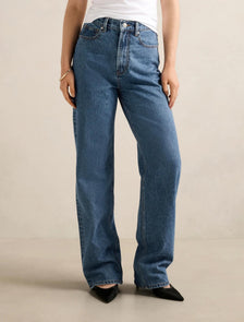 Cloe Straight Leg Jeans Mid Wash