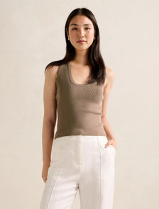 Harley Scoop Neck Tank Mushroom