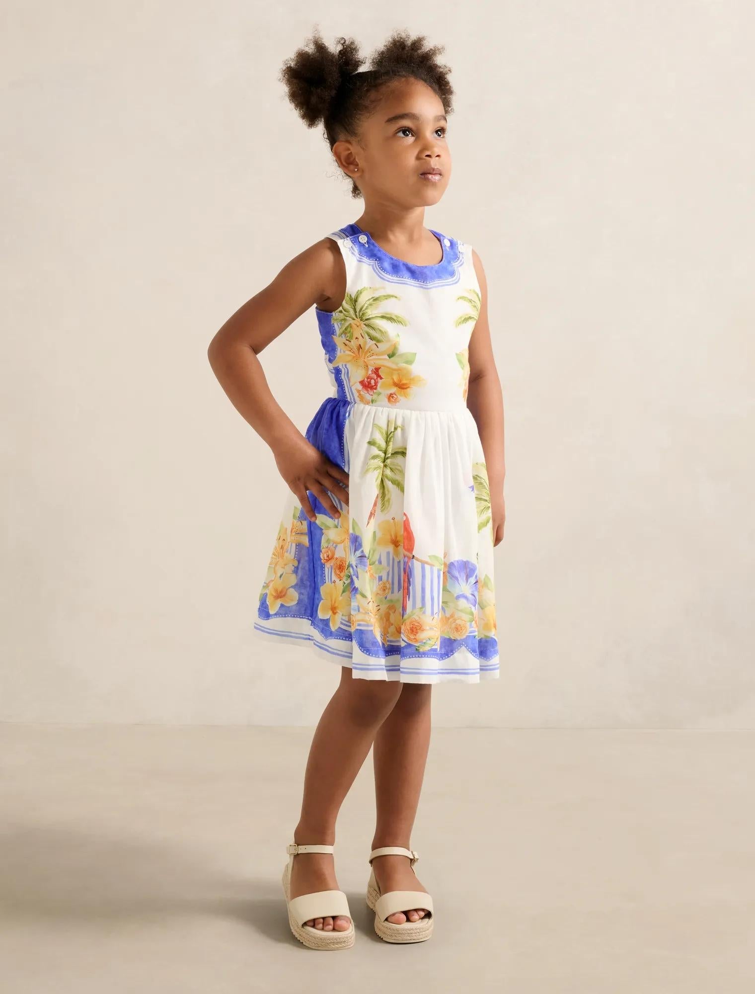 Piper Girls Criss-Cross Back Dress Antigua Holiday