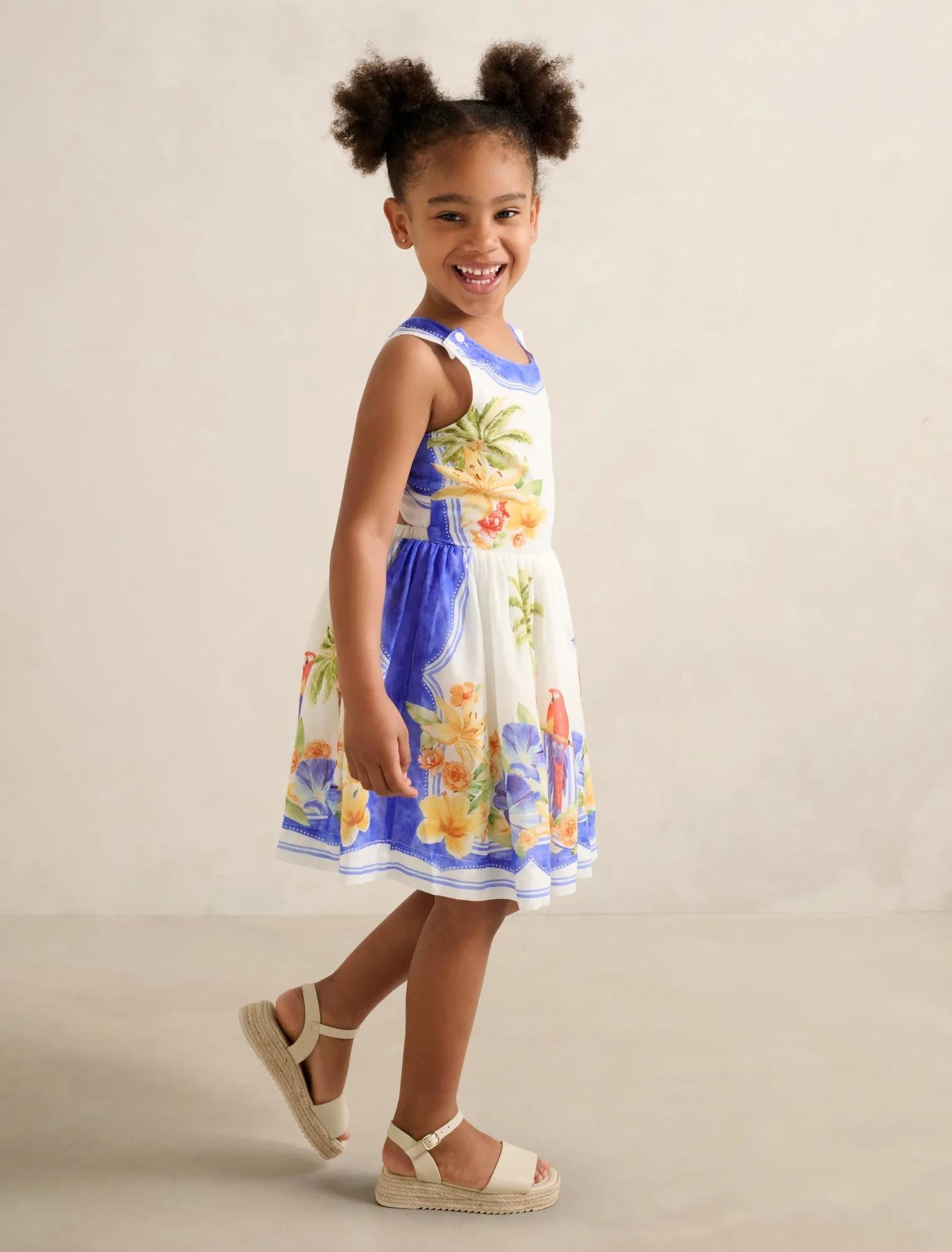 Piper Girls Criss-Cross Back Dress Antigua Holiday