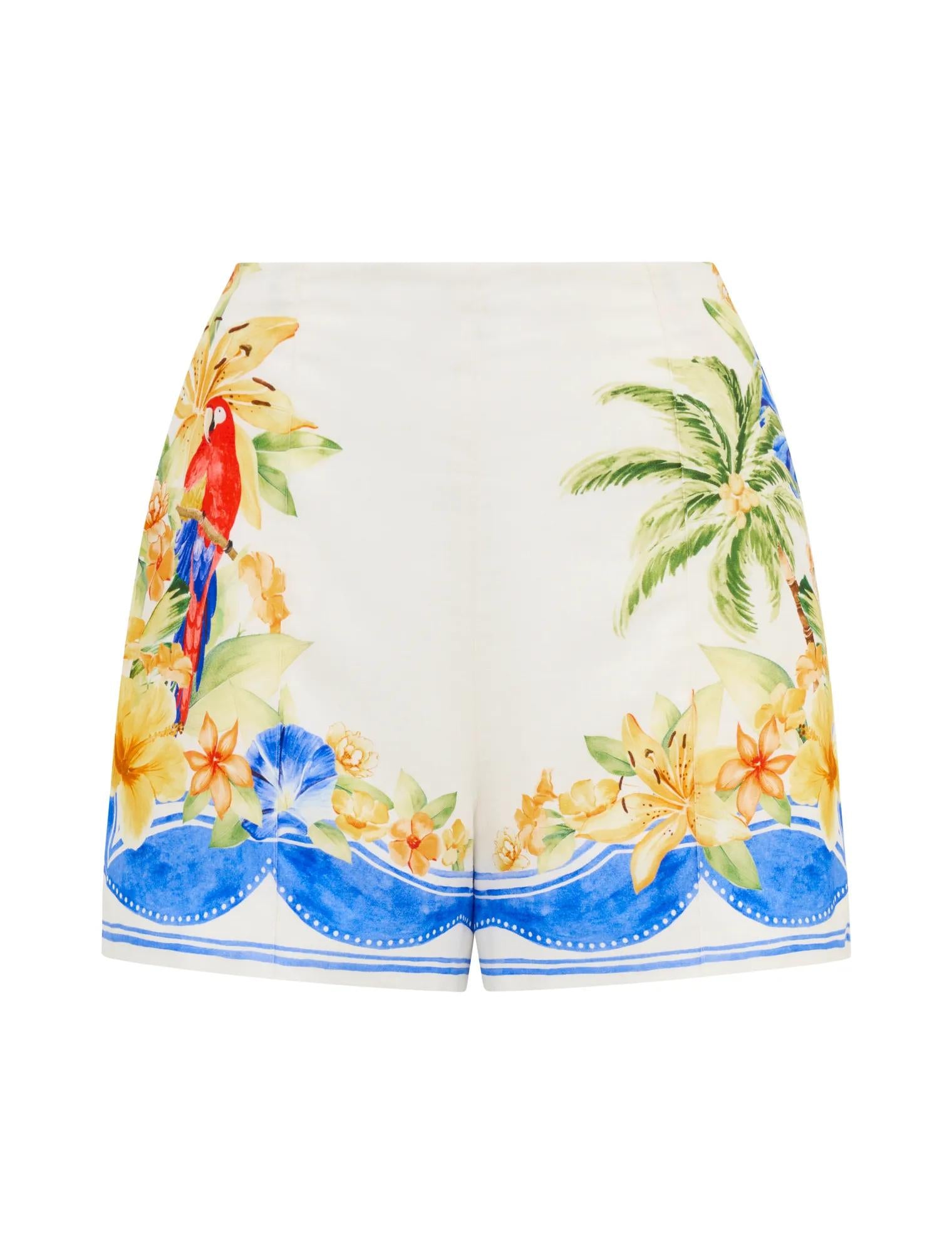 Astrid Linen Shorts Antigua Co-ord_mannequin