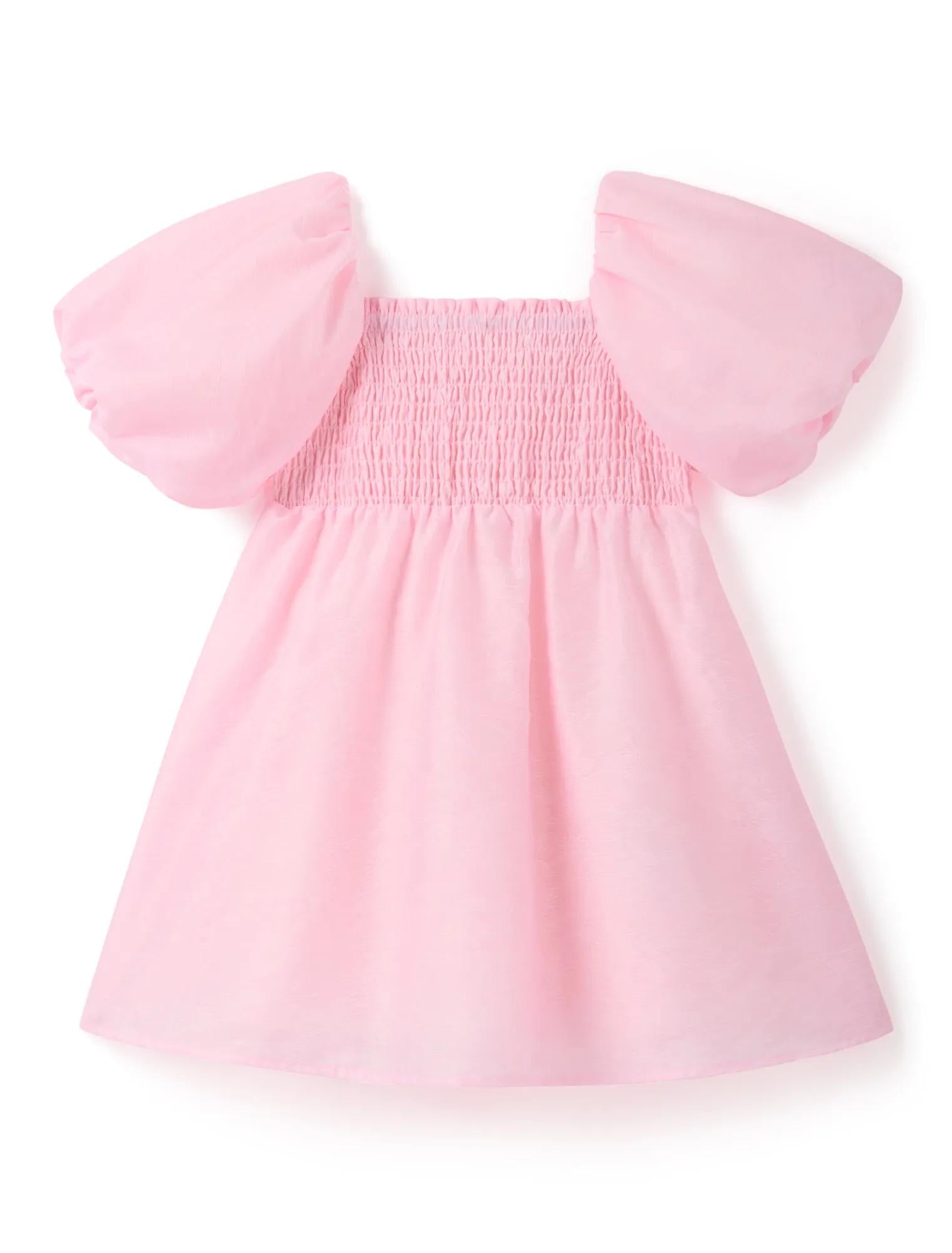 Juliana Girls Puff Sleeve Mini Dress Candy Hearts