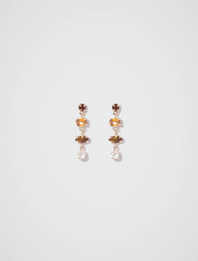 Amelia Dainty Stone Drop Earrings Multi_mannequin