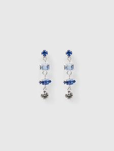 Amelia Dainty Stone Drop Earrings Pearl/Sky Blue_mannequin