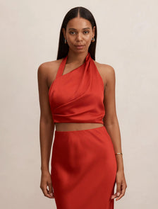 Melody Twist Neck Top Salsa Co-ord
