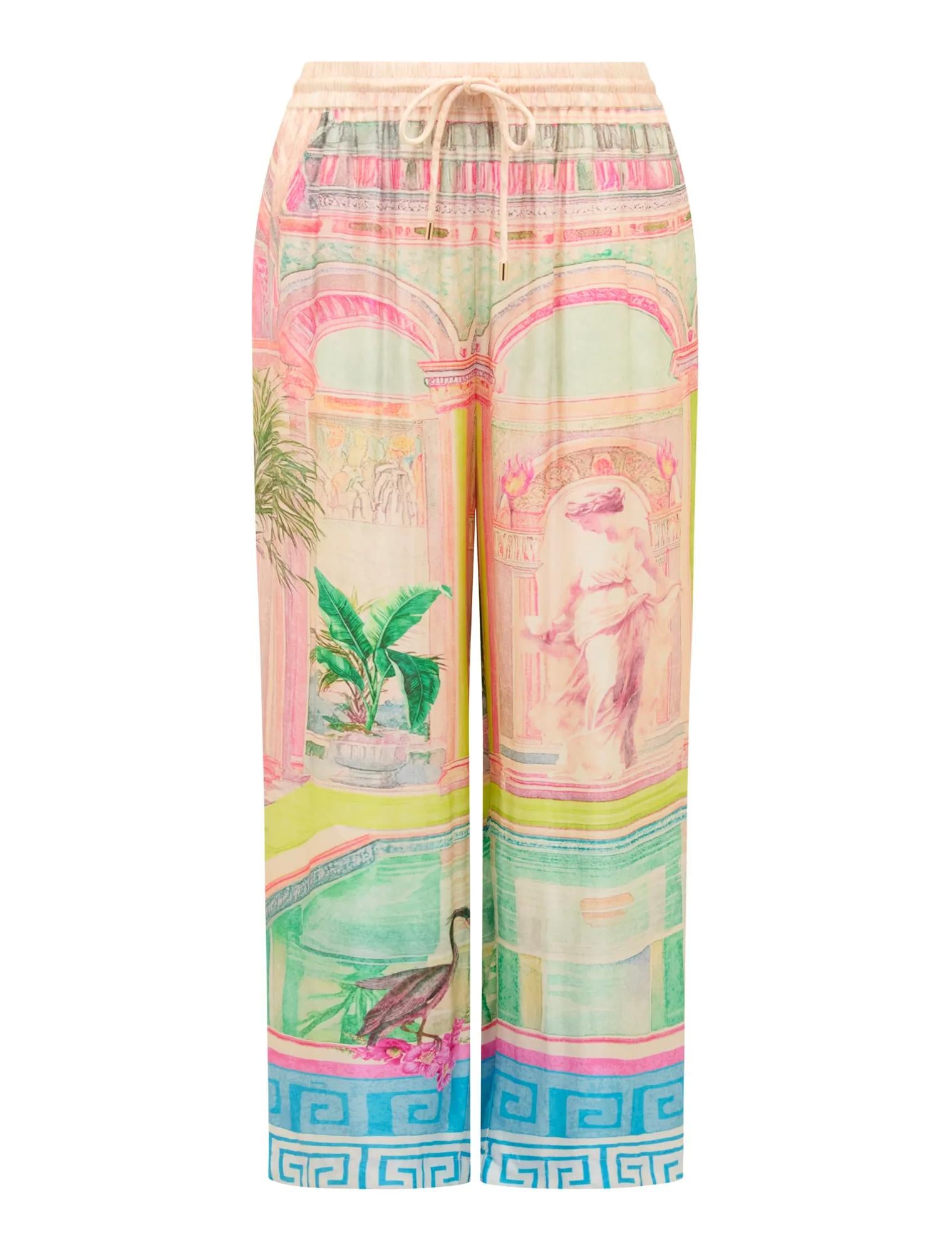Brooklyn Curve Satin Pants Olympia Holiday Co-ord_mannequin