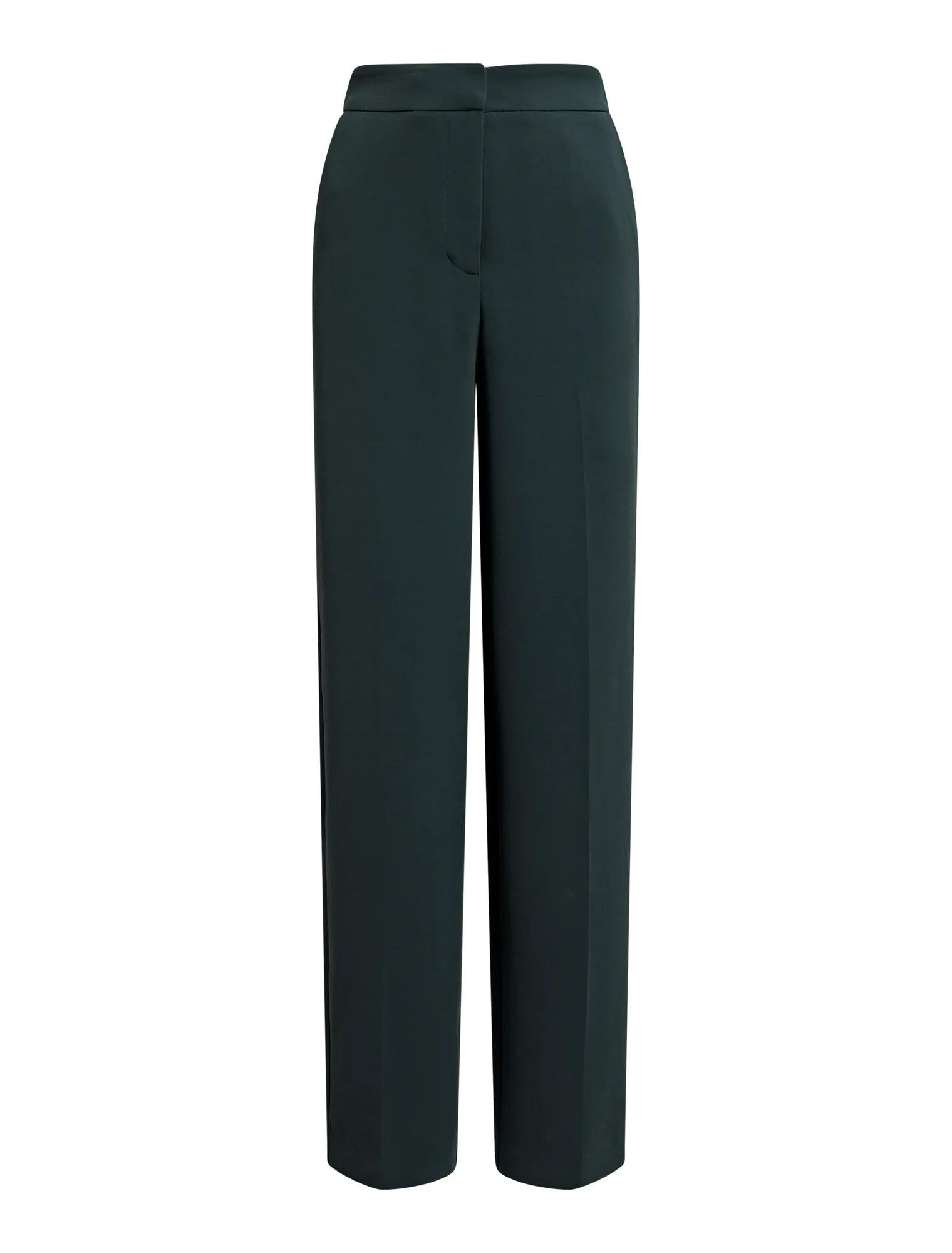 Dani Straight Leg Pants Dark Green_mannequin