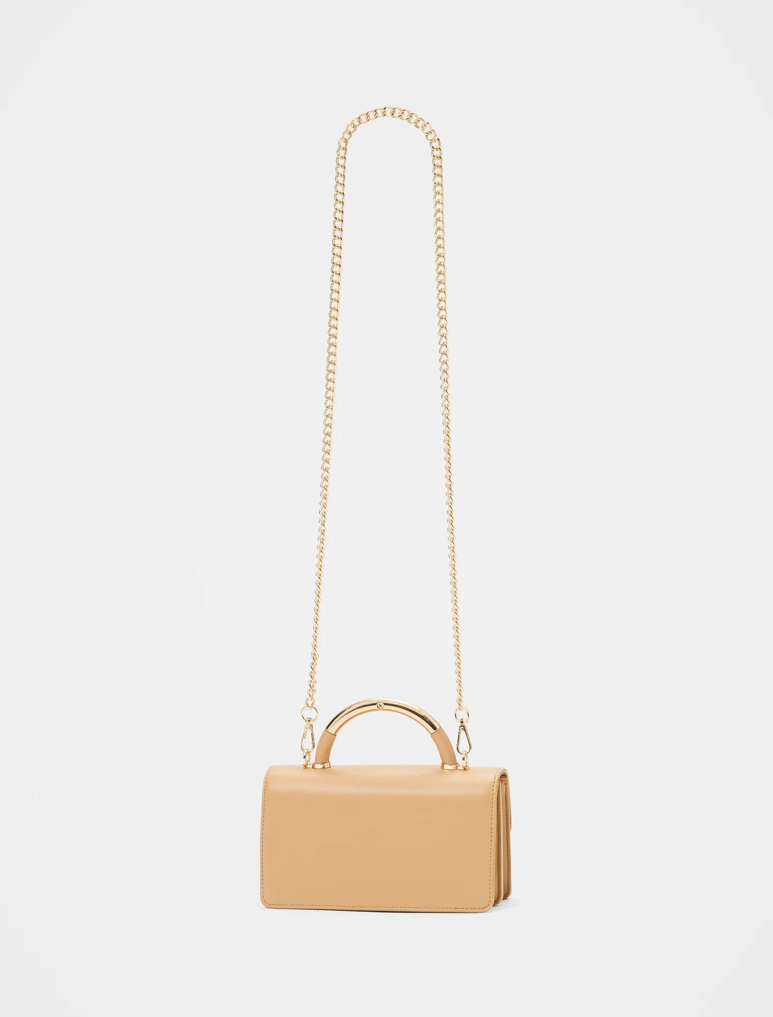 Kaylee Top Handle Mini Bag Camel_mannequin