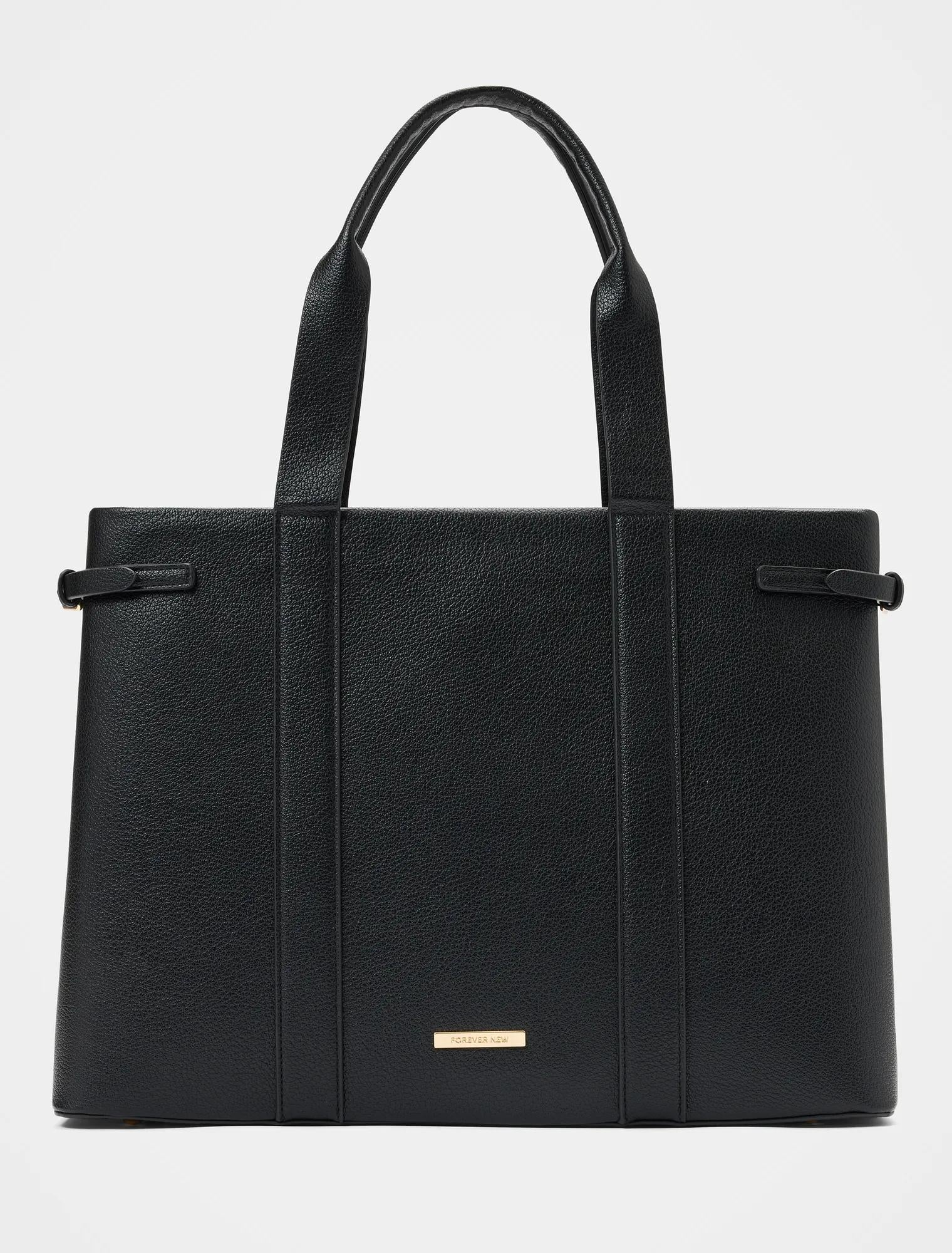 Dalton Laptop Tote Bag Black_mannequin