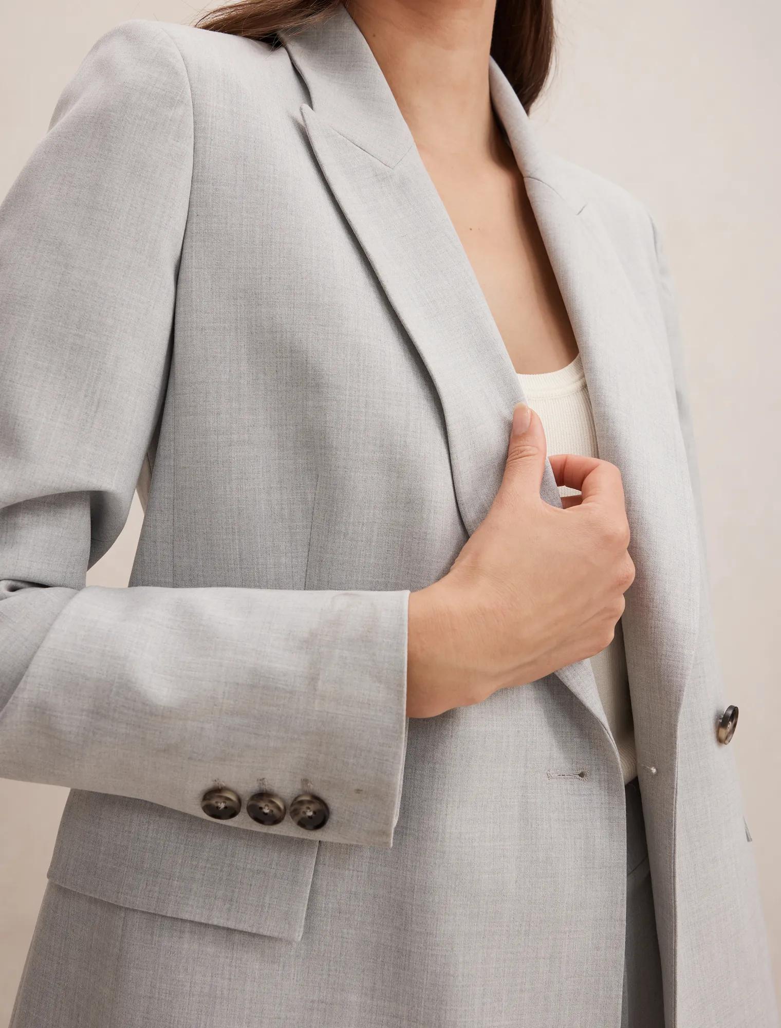Sophia Oversized Suit Blazer Grey Suit