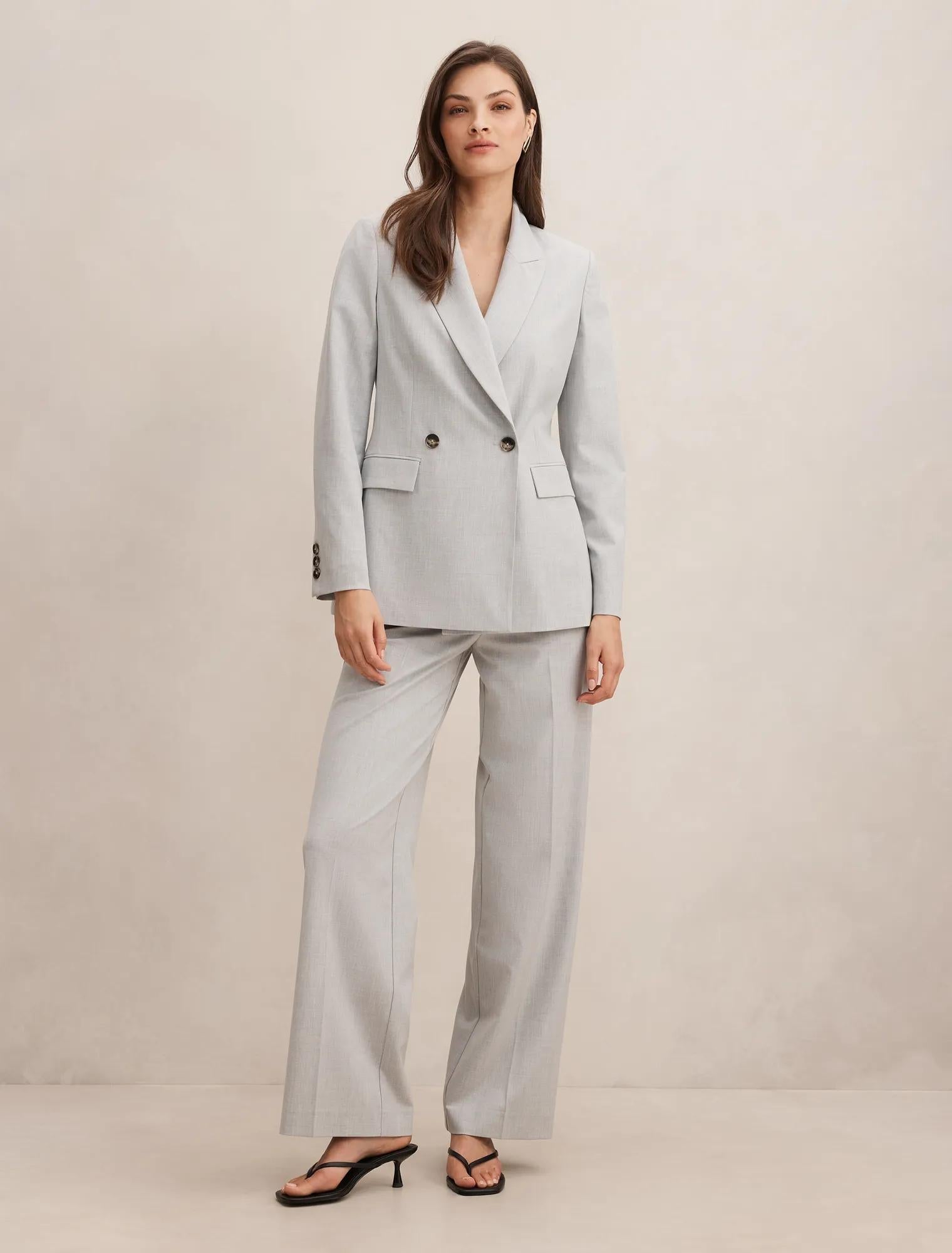Sophia Oversized Suit Blazer Grey Suit