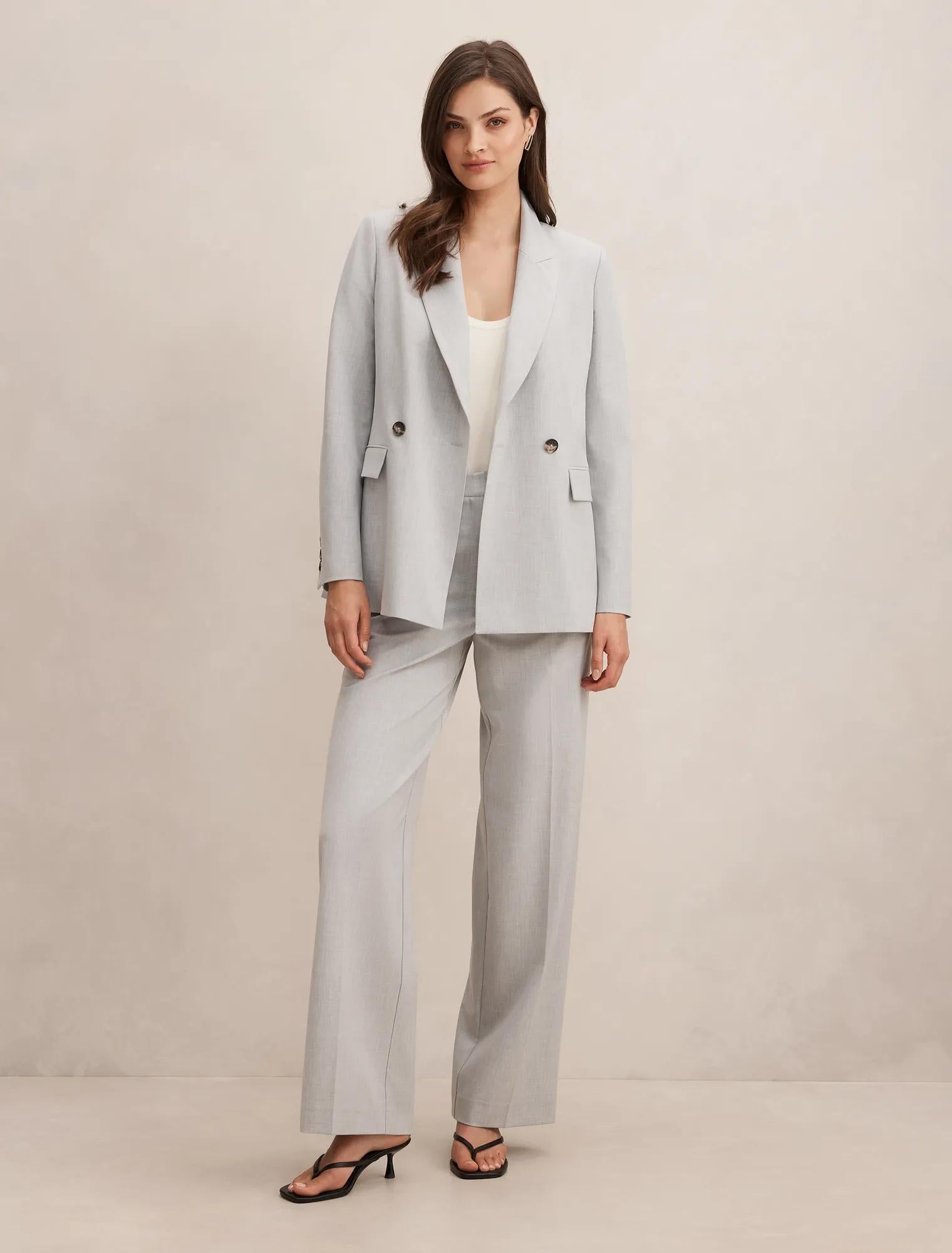 Sophia Oversized Suit Blazer Grey Suit