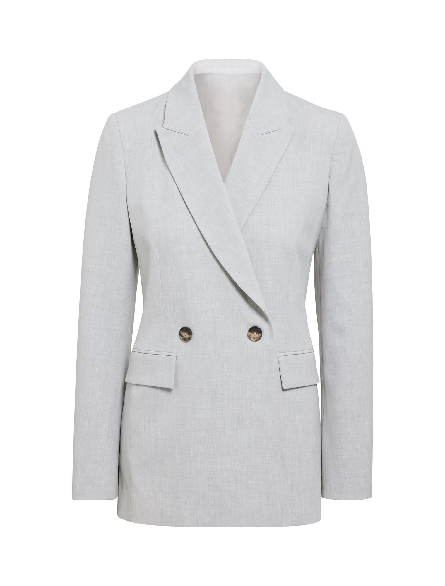 Sophia Oversized Suit Blazer Grey Suit_mannequin