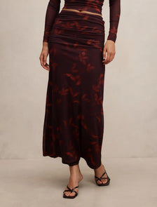 Mimi Flute Maxi Skirt Paloma Floral co-ord