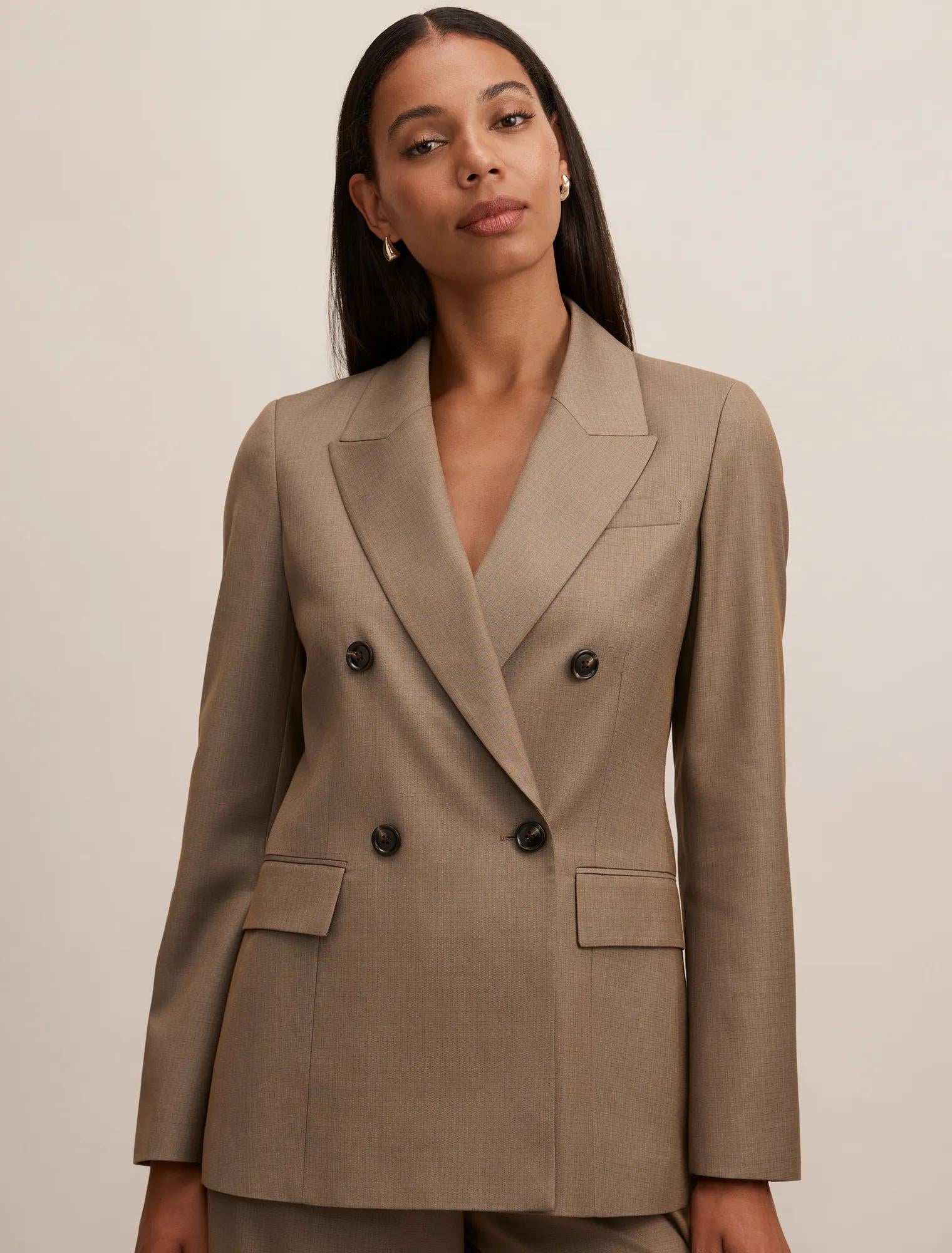 Harper Double Breasted Blazer Hazel Suit