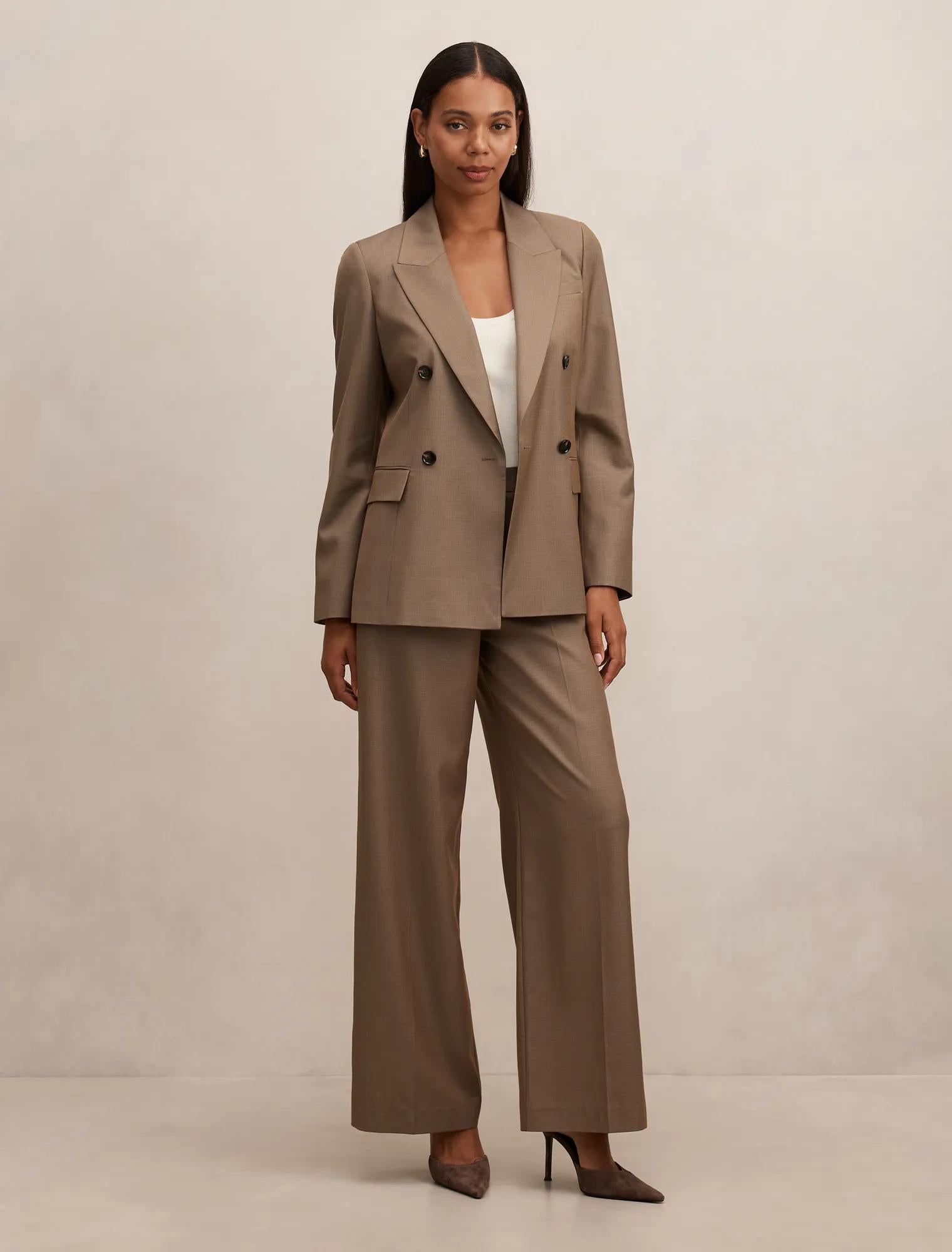 Harper Double Breasted Blazer Hazel Suit