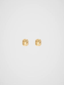 Lottie Waterproof Organic Stud Earrings Gold Plated_mannequin