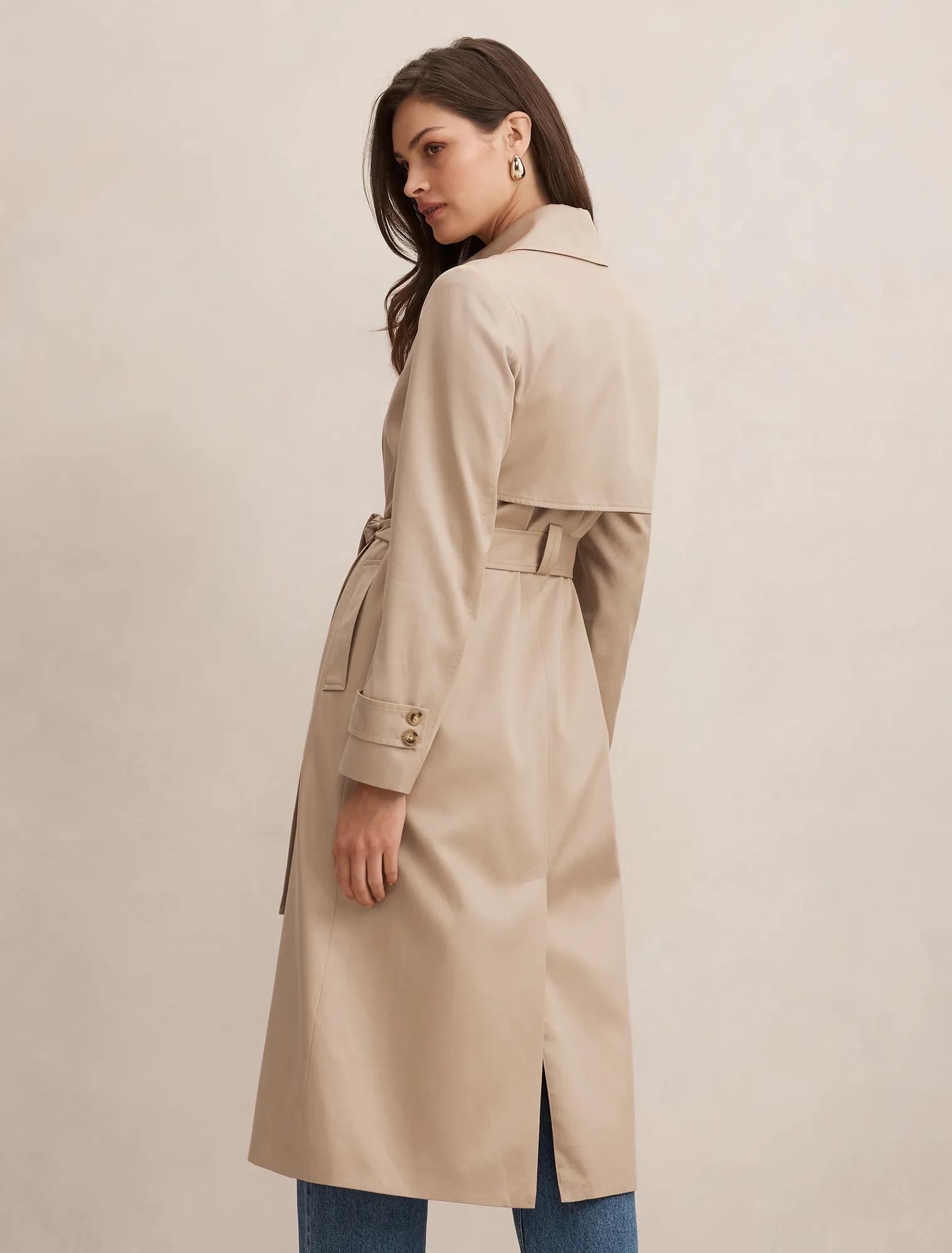 Ricky Soft Trench Coat Neutral