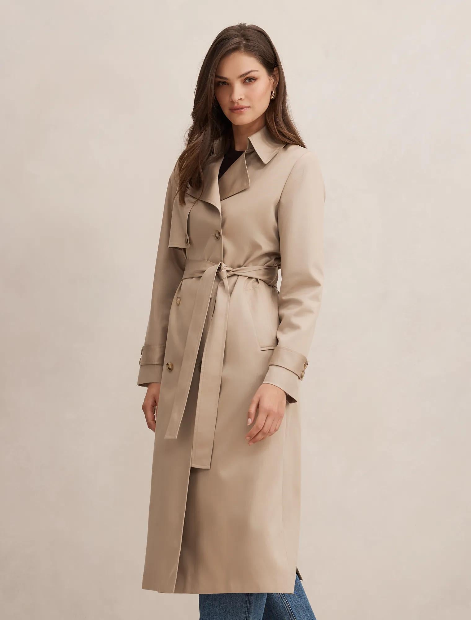 Ricky Soft Trench Coat Neutral