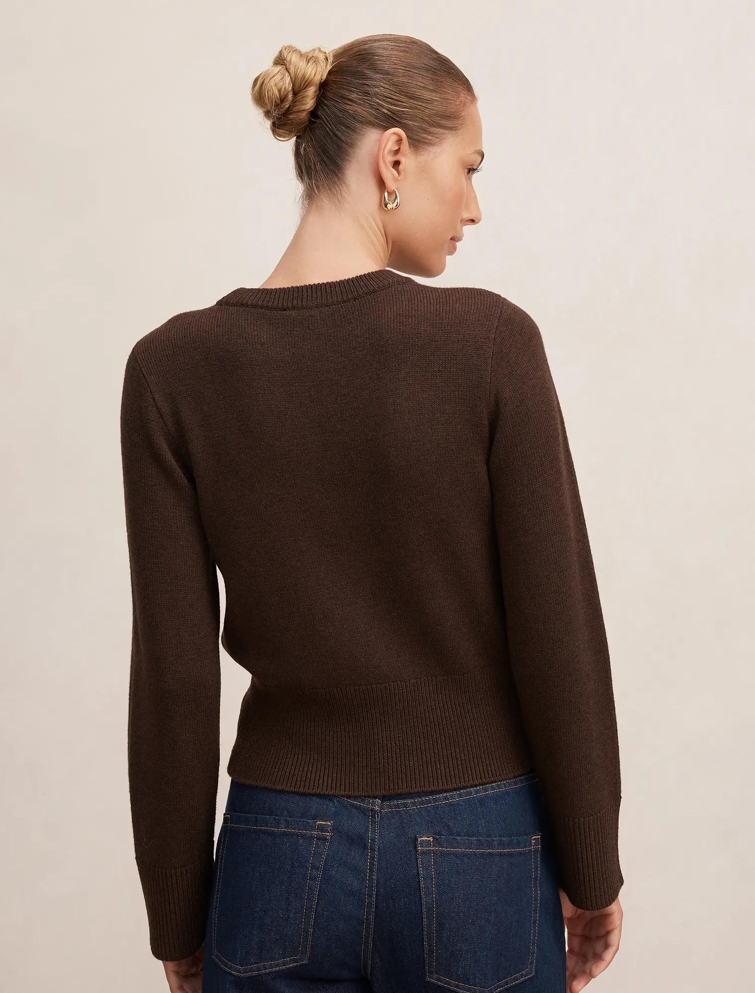 Ella Wide Sleeve Sweater Chocolate