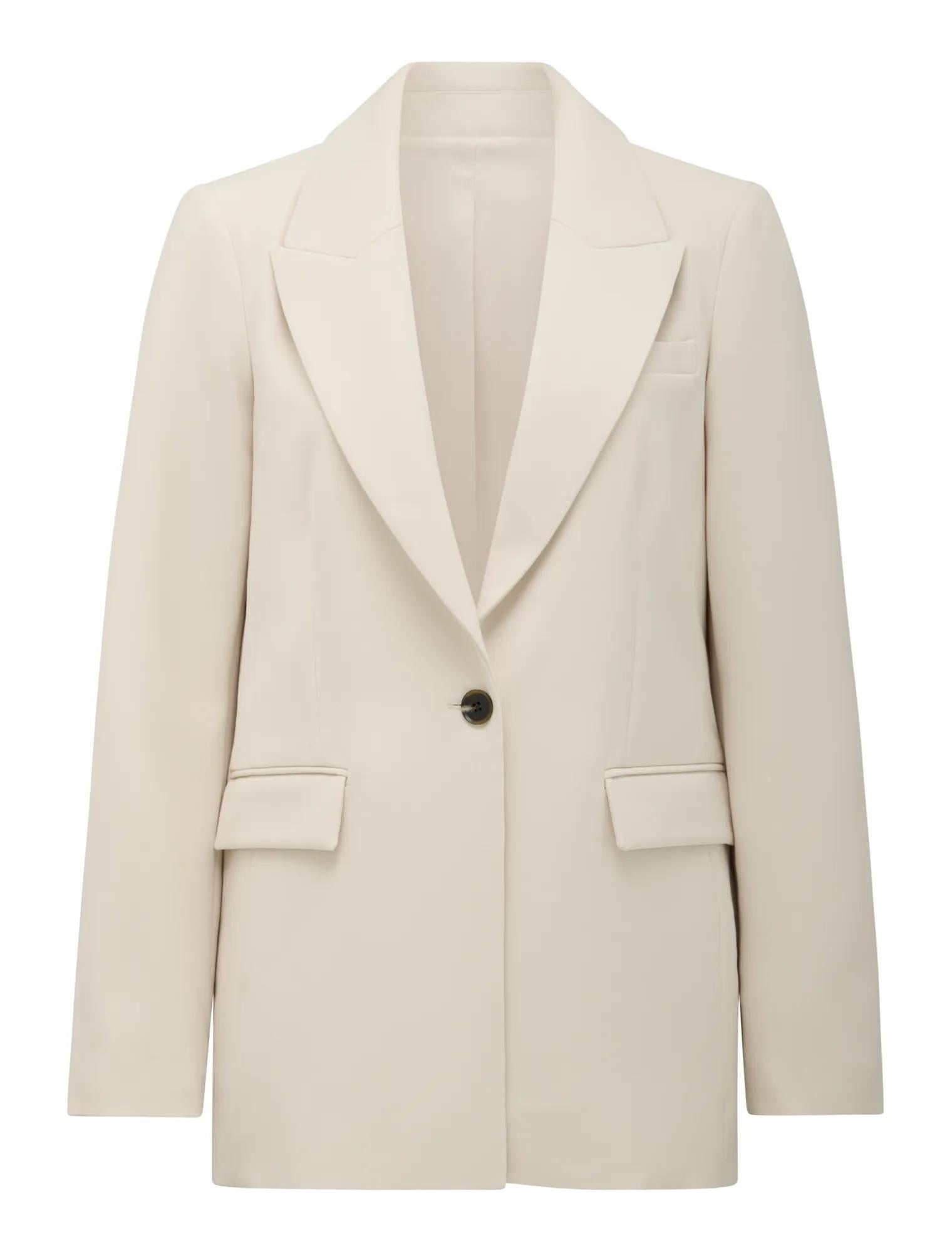 Oaklyn Single Breasted Blazer Oat Milk Suit_mannequin
