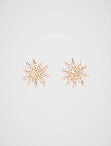 Astrid Sun Earrings Gold_mannequin
