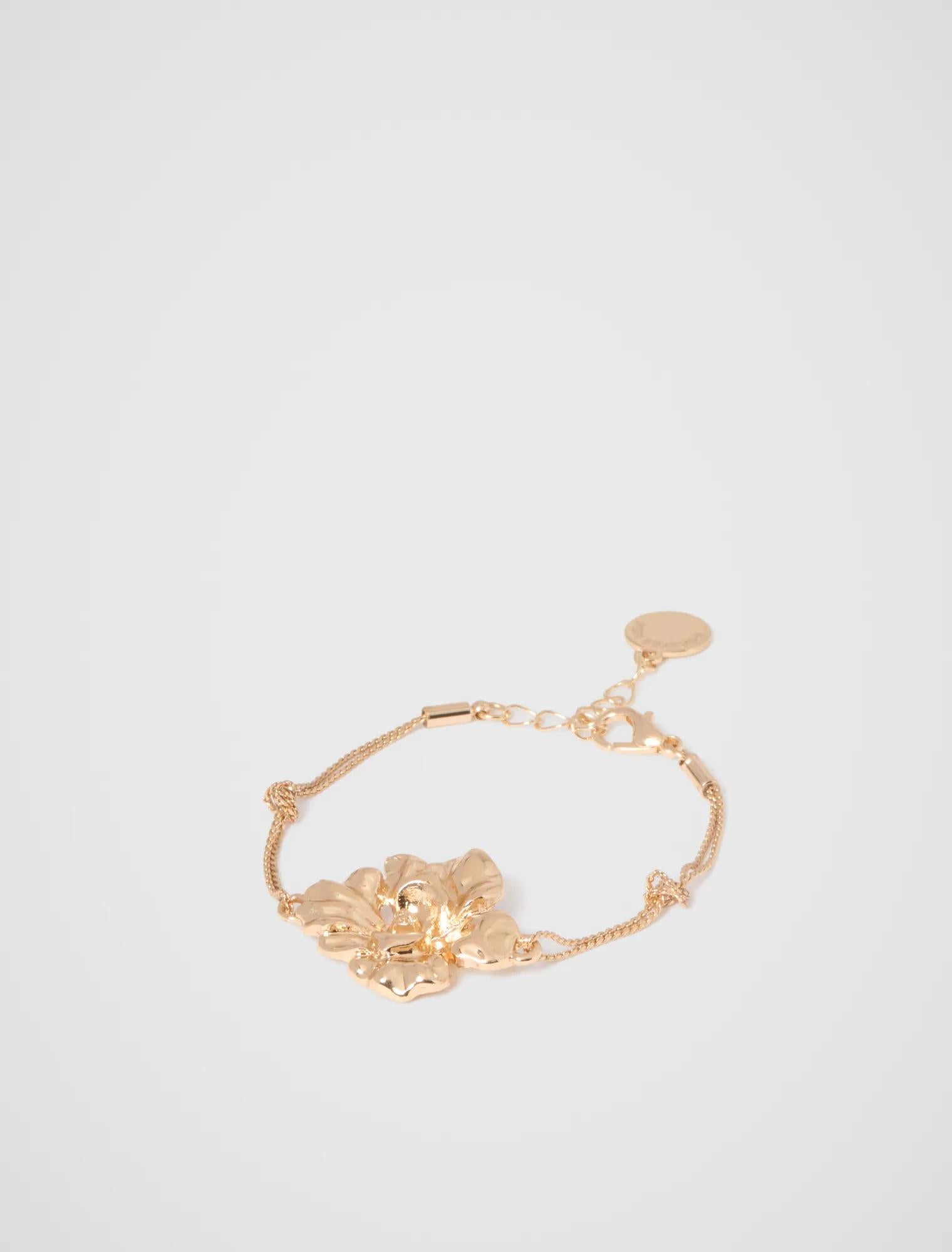 Callie Orchid Metal Bracelet Gold_mannequin