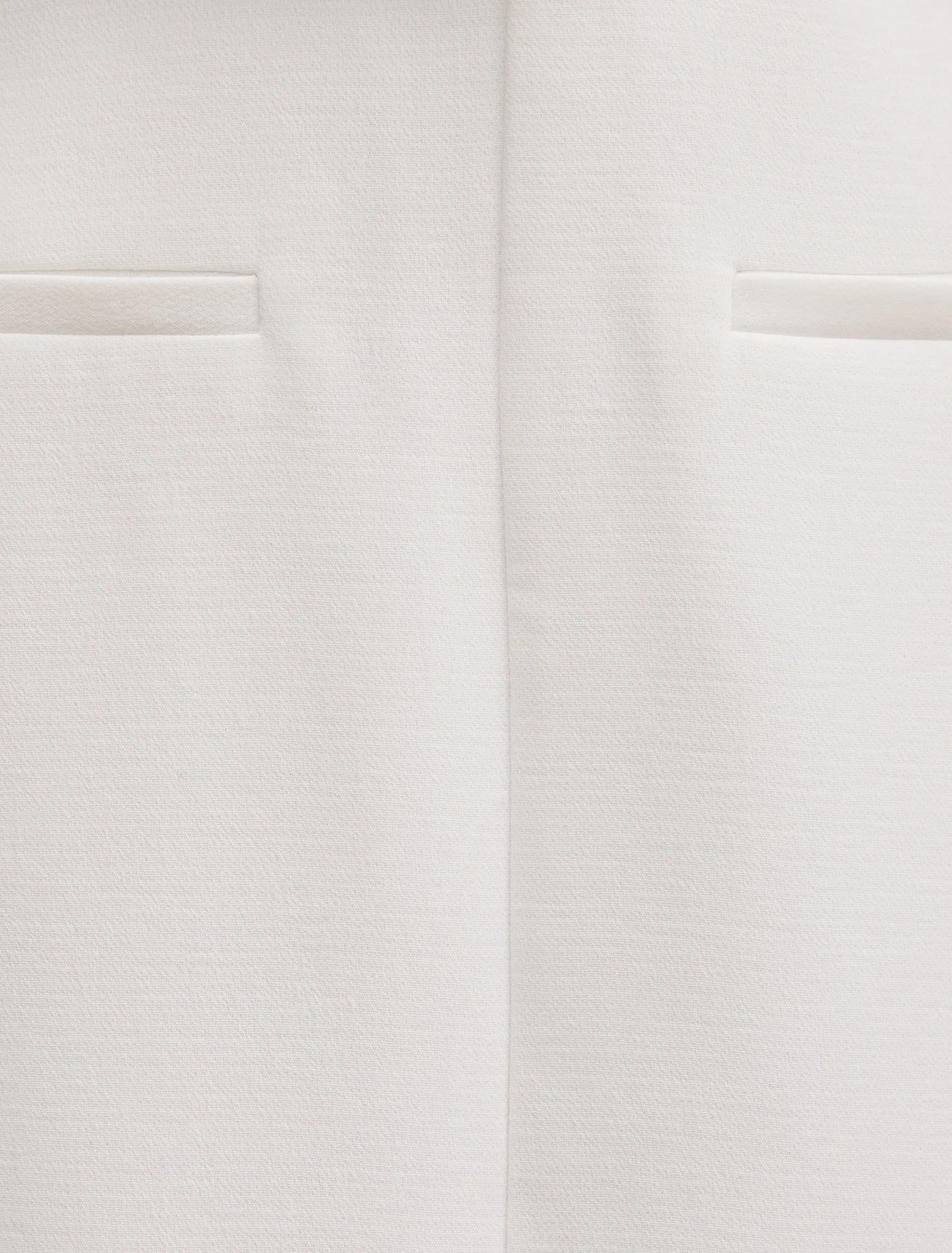Bailee Belted Tailored Midi Dress Porcelain