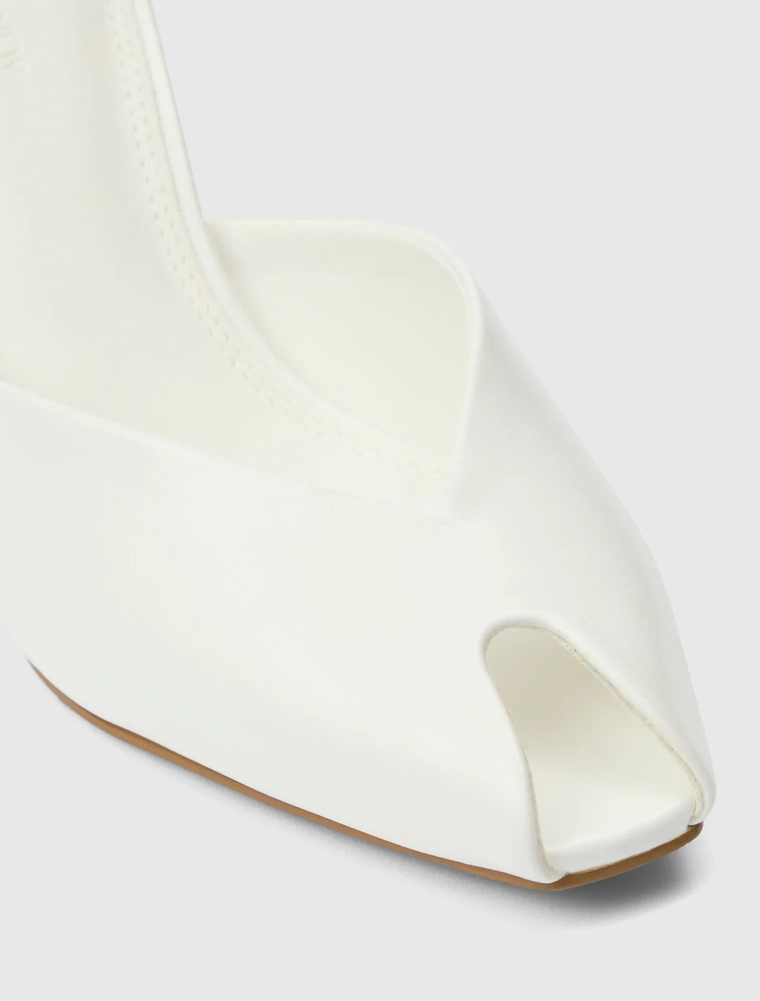 Milly Peep Toe Mules White_mannequin