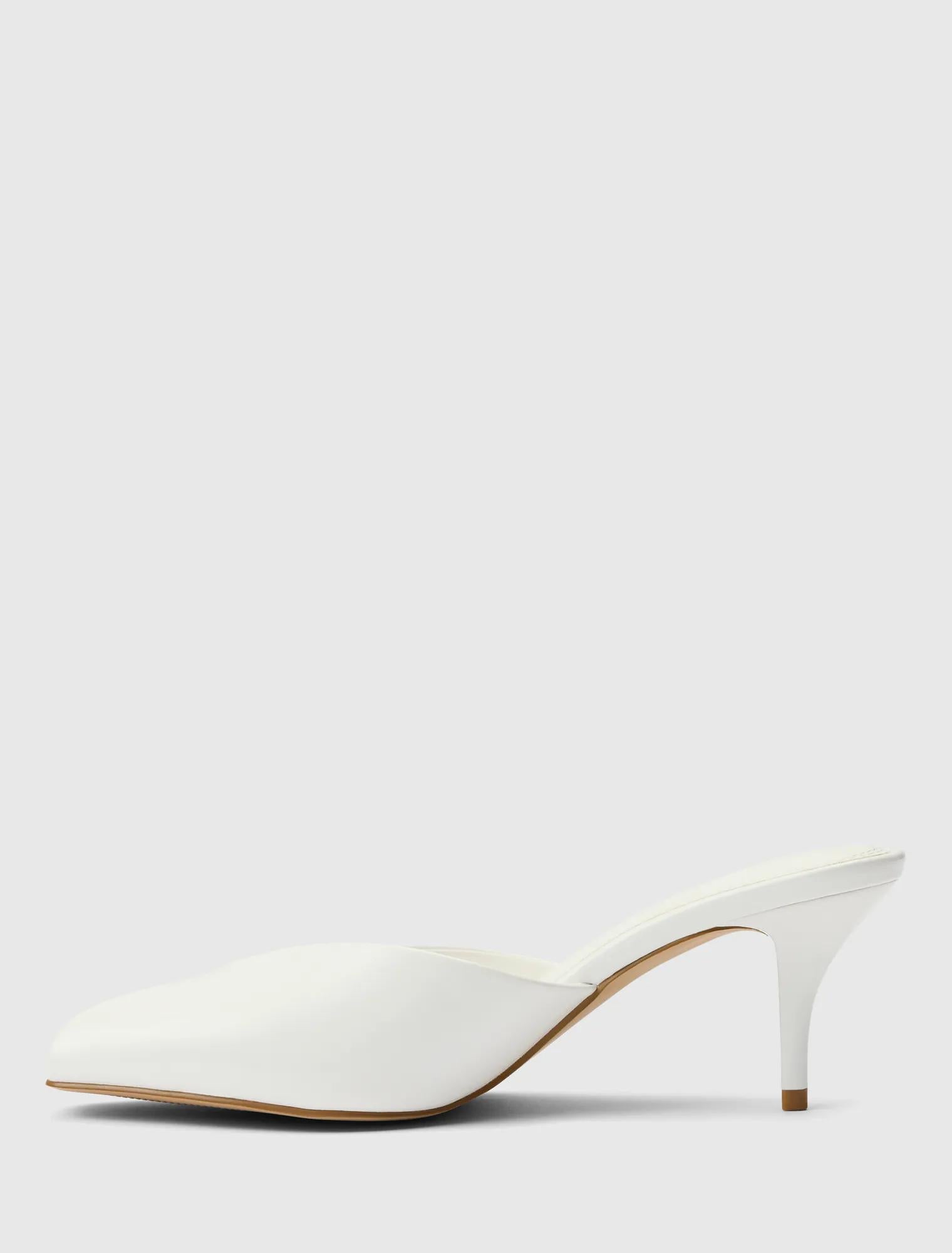 Milly Peep Toe Mules White_mannequin