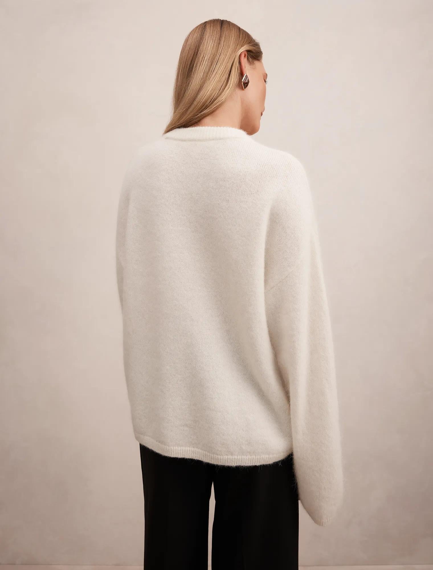 Mabel Knit Sweater Porcelain