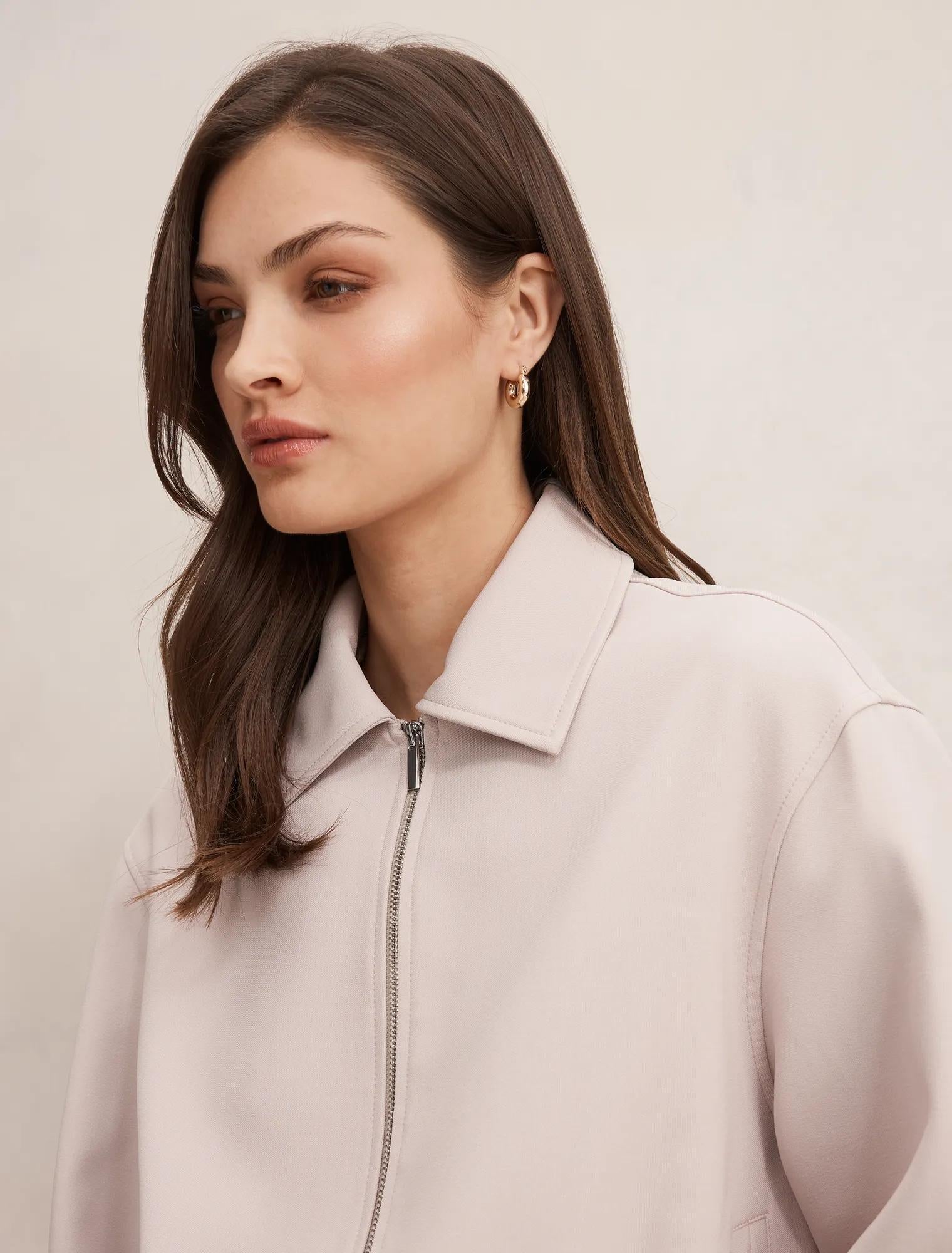 Alexia Top Collar Jacket Almond Milk