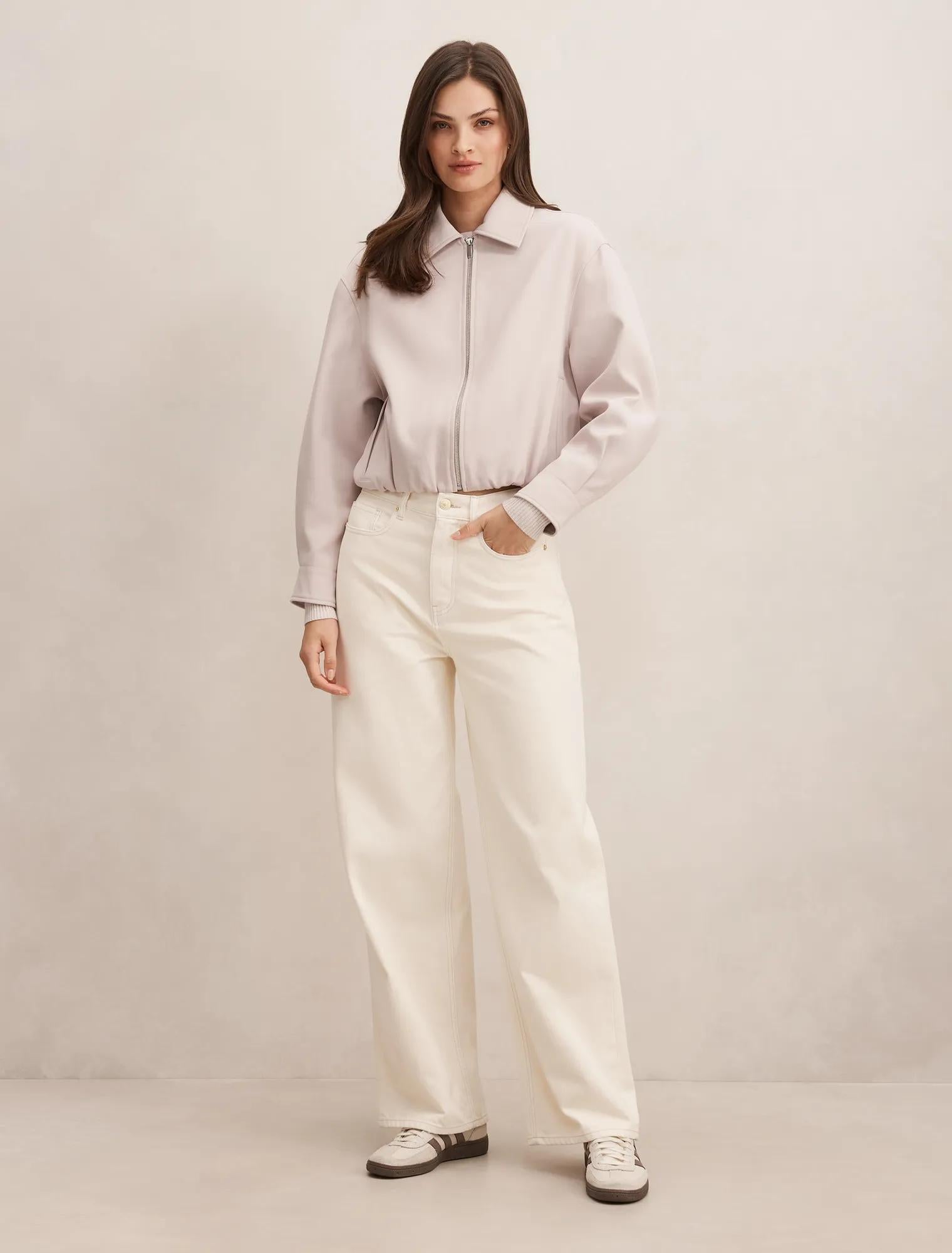 Alexia Top Collar Jacket Almond Milk