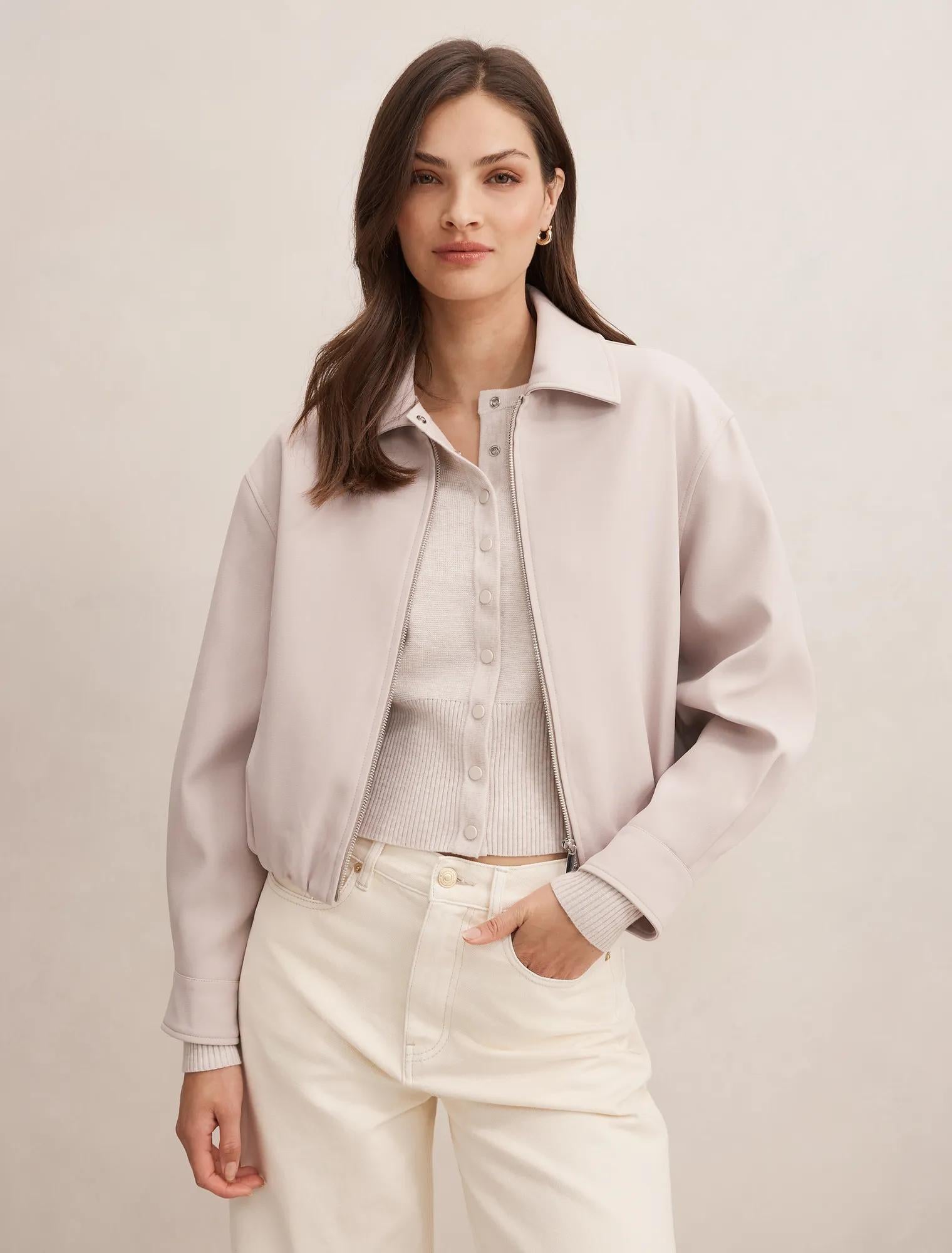 Alexia Top Collar Jacket Almond Milk
