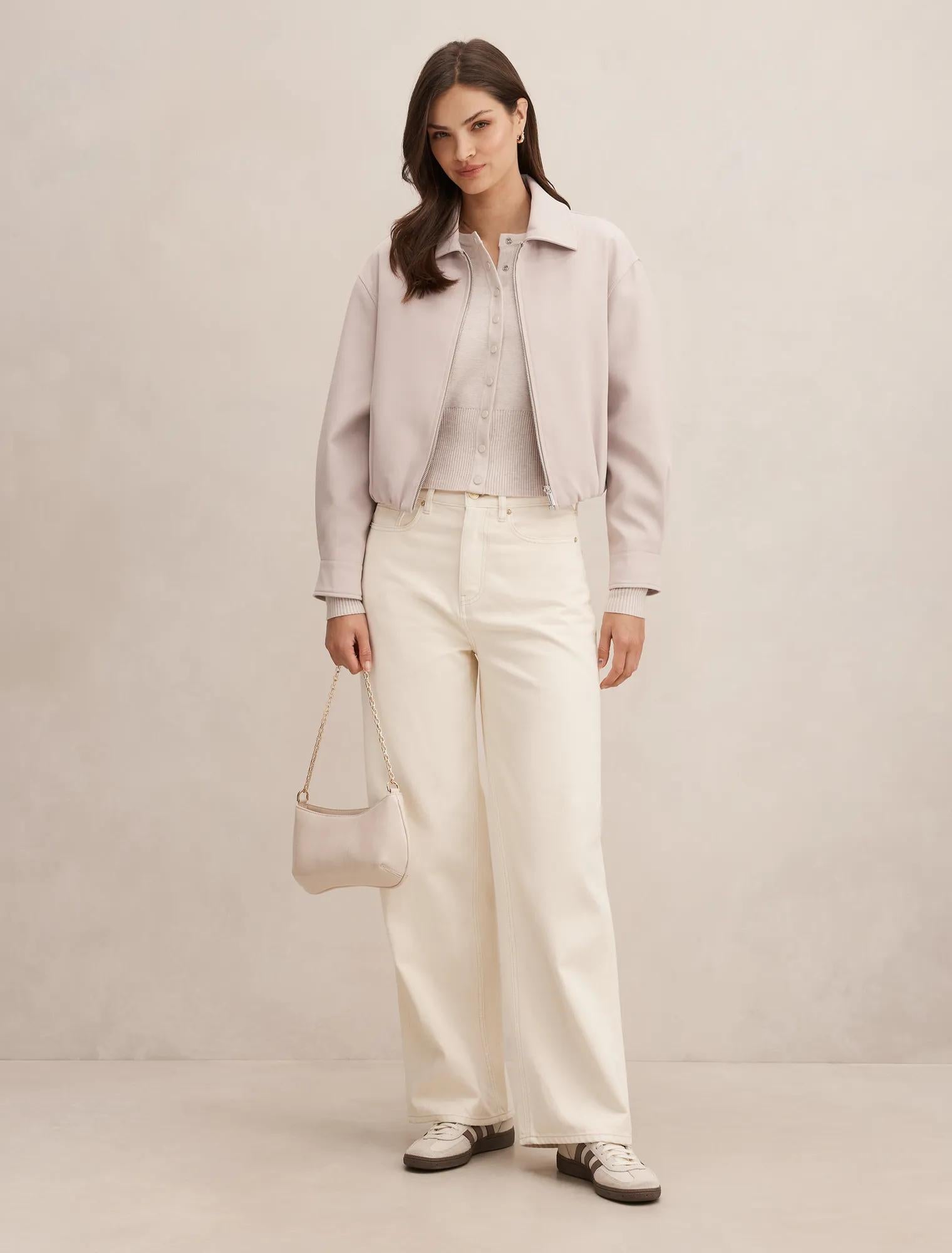 Alexia Top Collar Jacket Almond Milk