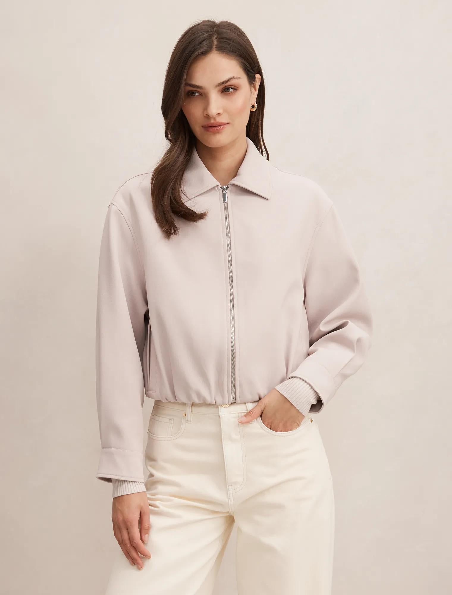 Alexia Top Collar Jacket Almond Milk