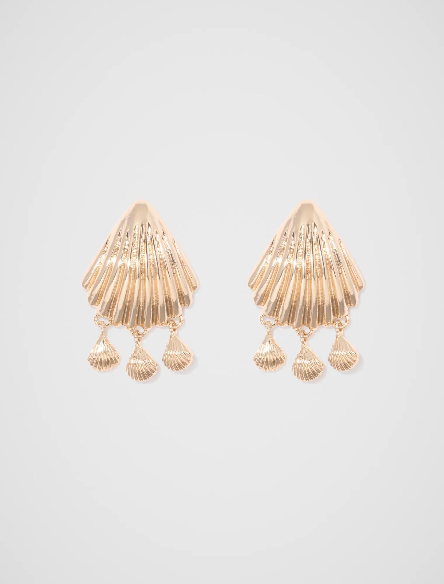 Signature Shelby Earring Gold_mannequin