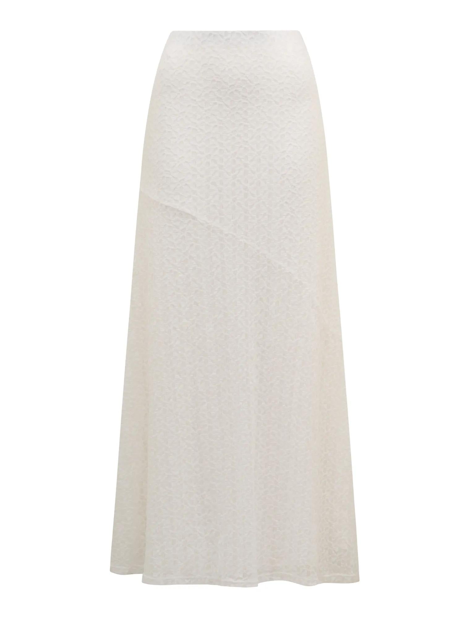 Tahlia Lace Maxi Skirt Porcelain Co-Ord_mannequin