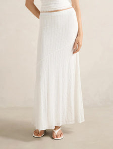 Tahlia Lace Maxi Skirt Porcelain Co-Ord
