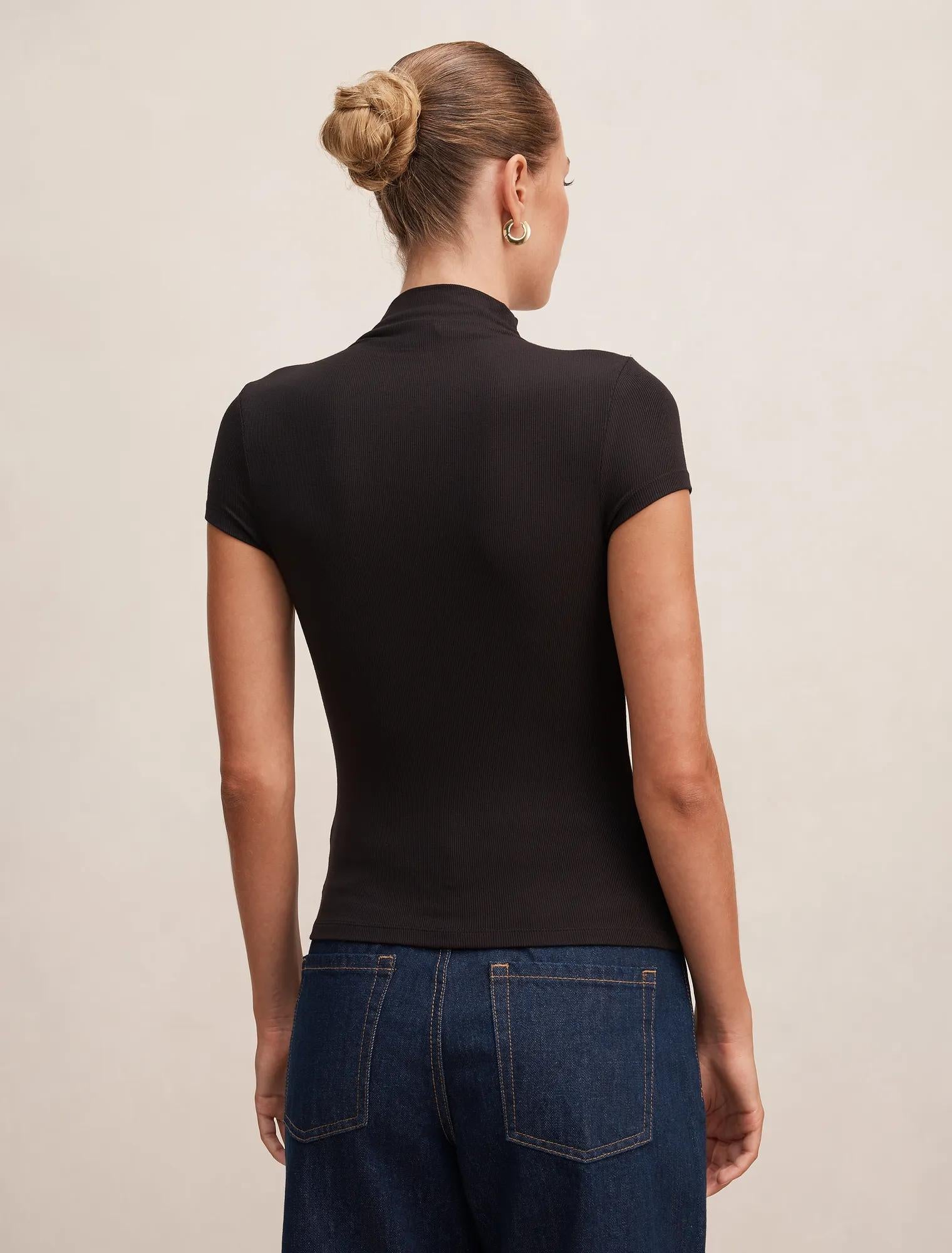 Ruby Grown On Neck Baby Tee Black