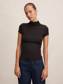 Ruby Grown On Neck Baby Tee Black