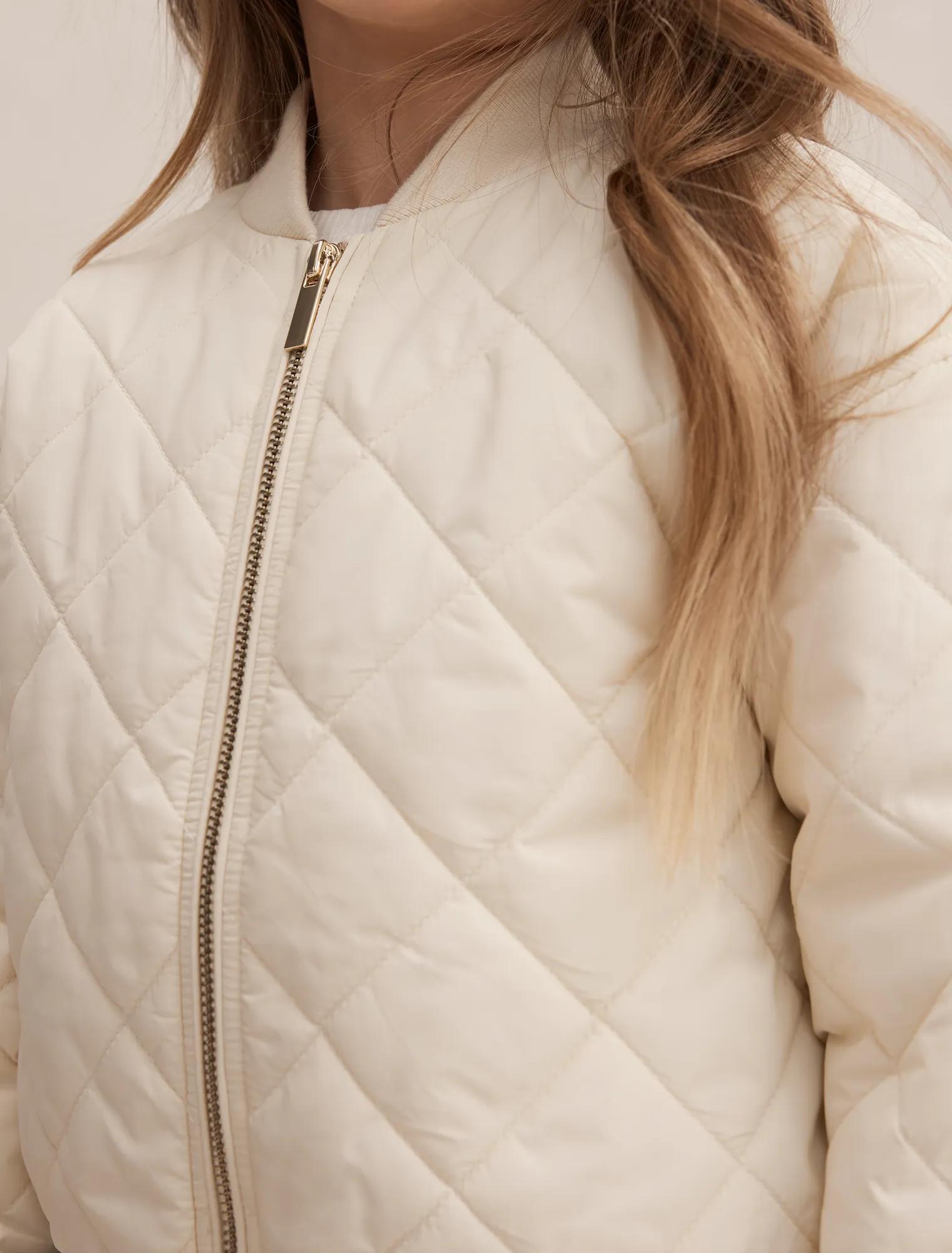 Alexa Girls Quilted Jacket Soft Sand
