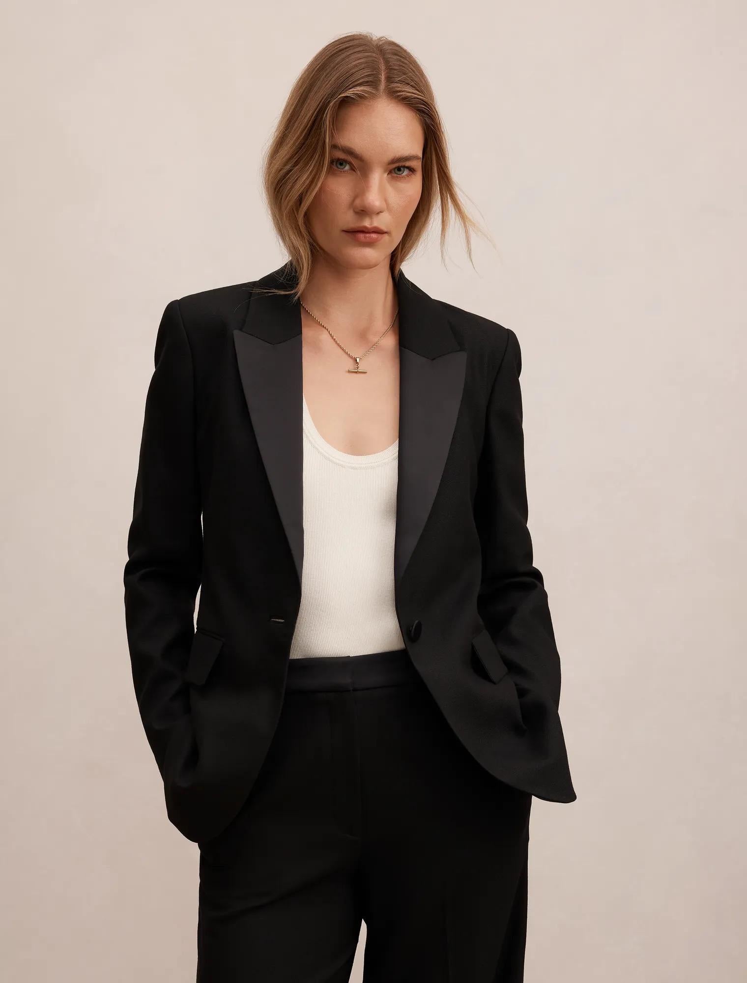 Tasmyn Tux Suit Blazer Black Suit